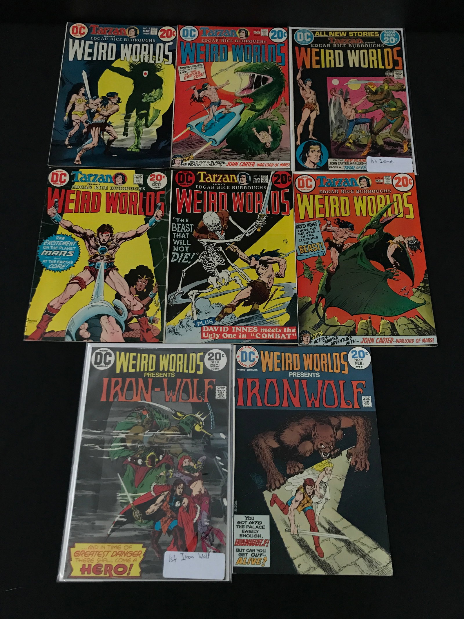 LOT OF 8 WEIRD WORLDS COMICS - DC COMICS: Prices are in Canadian dollars