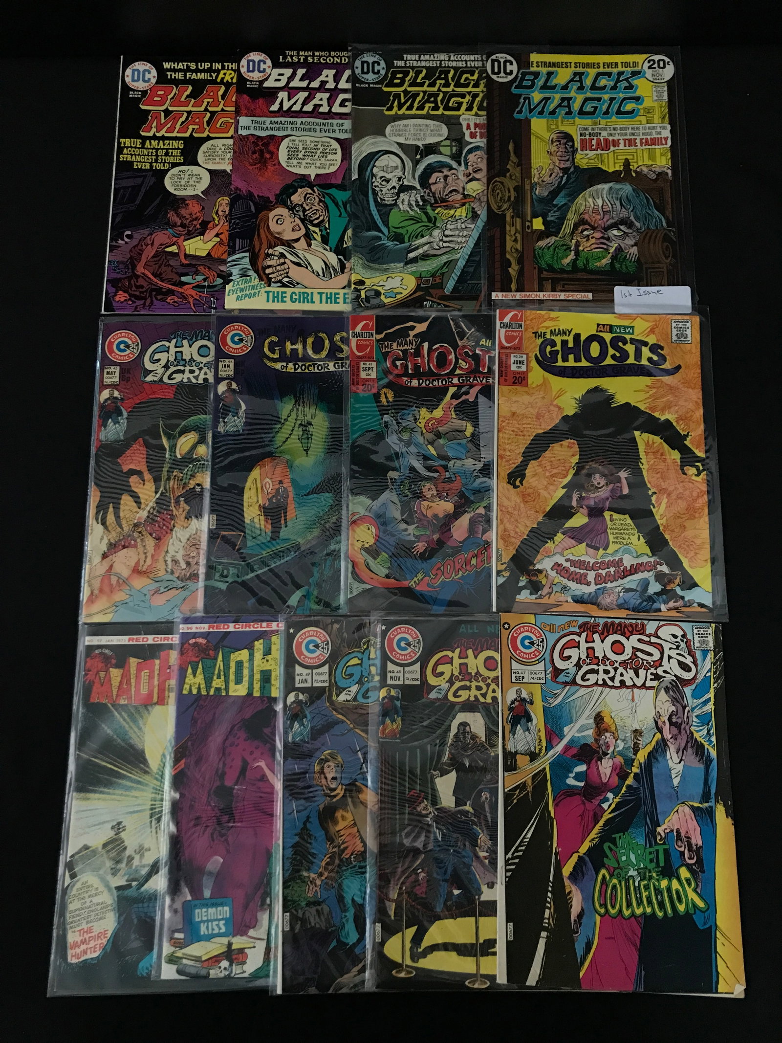 LOT OF 13 MIXED TITLE COMICS - CHARLTON & DC COMICS: Prices are in Canadian dollars