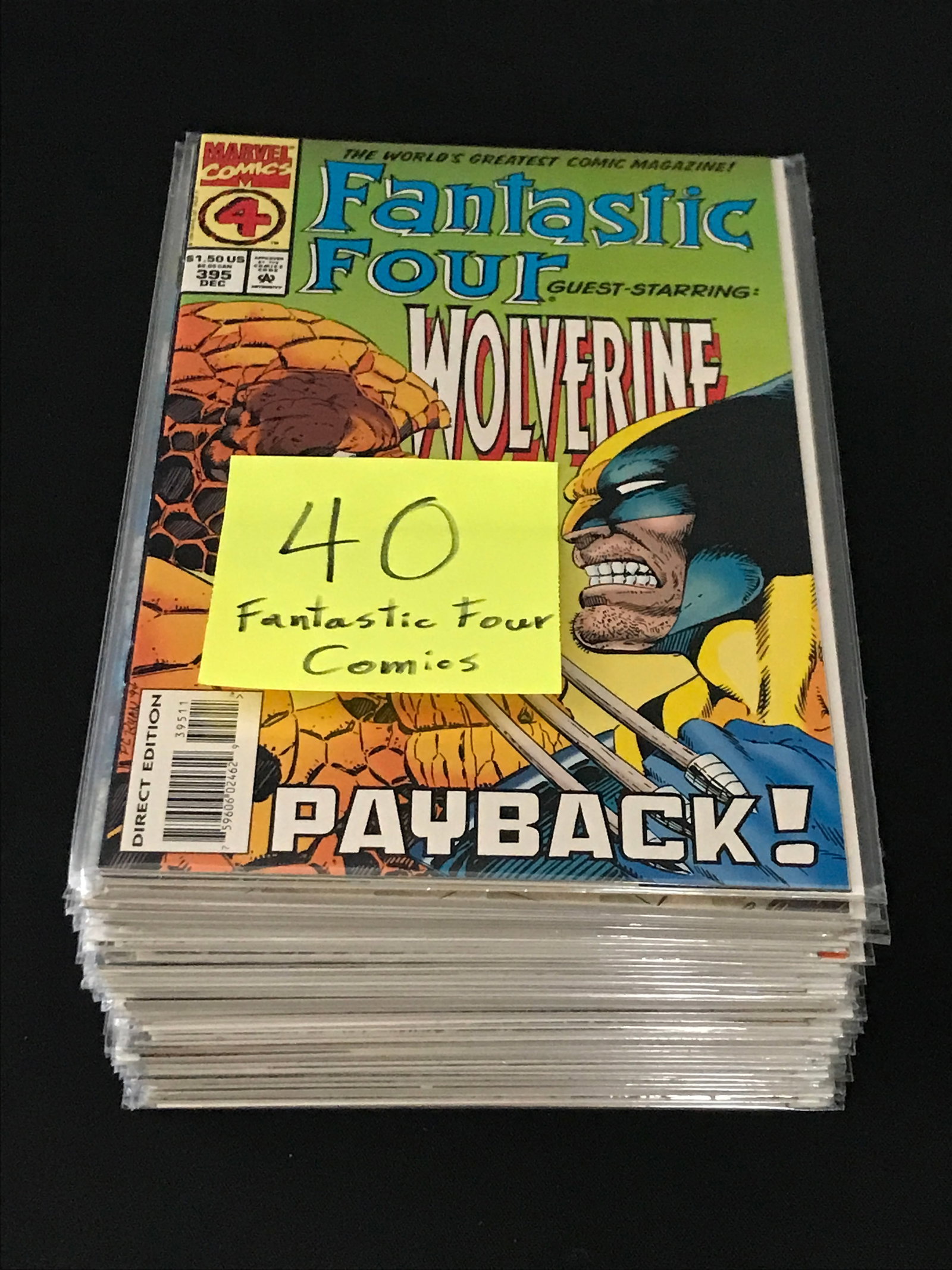 LOT OF 40 FANTASTIC FOUR COMICS - MARVEL COMICS: Prices are in Canadian dollars