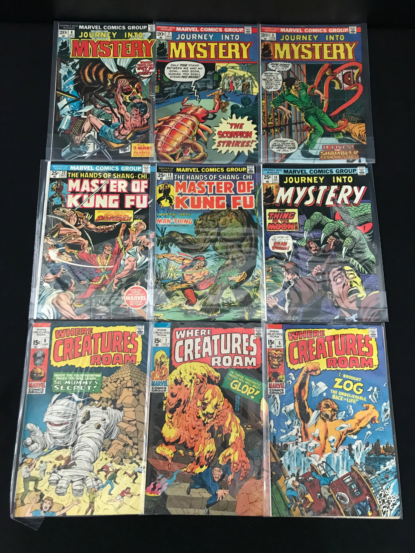 LOT OF 9 MIXED TITLE COMICS - MARVEL COMICS: Prices are in Canadian dollars