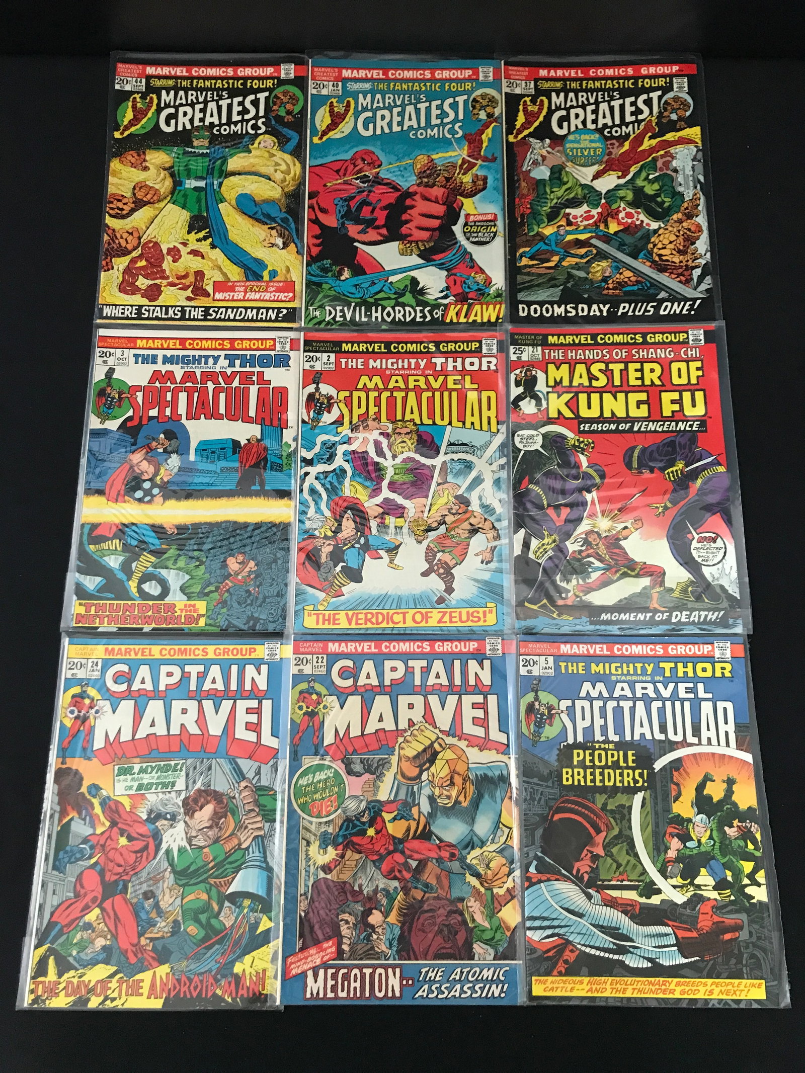 LOT OF 9 MIXED TITLE COMICS - MARVEL COMICS: Prices are in Canadian dollars