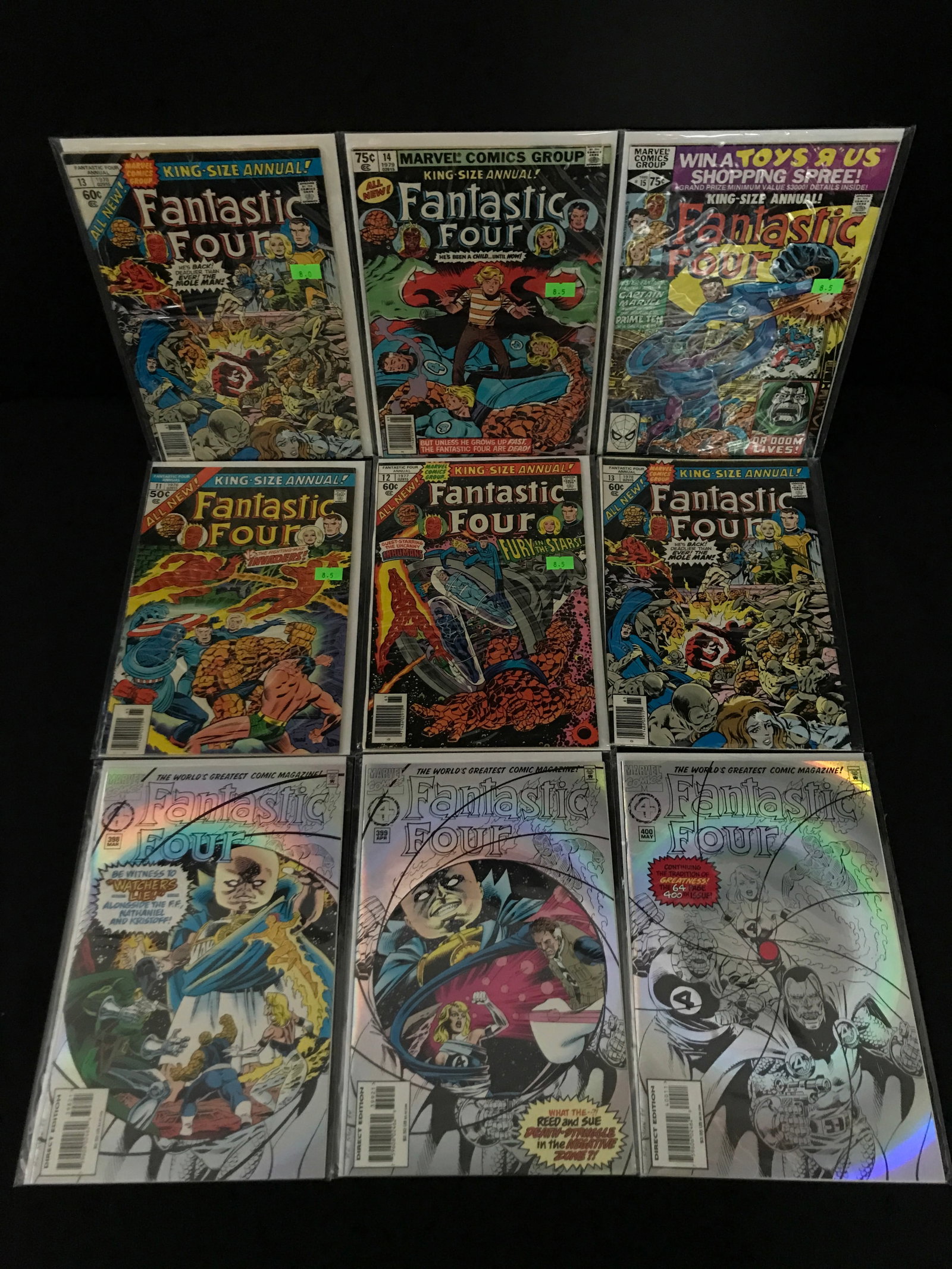LOT OF9 FANTASTIC FOUR COMICS - MARVEL COMICS (1 of 1)