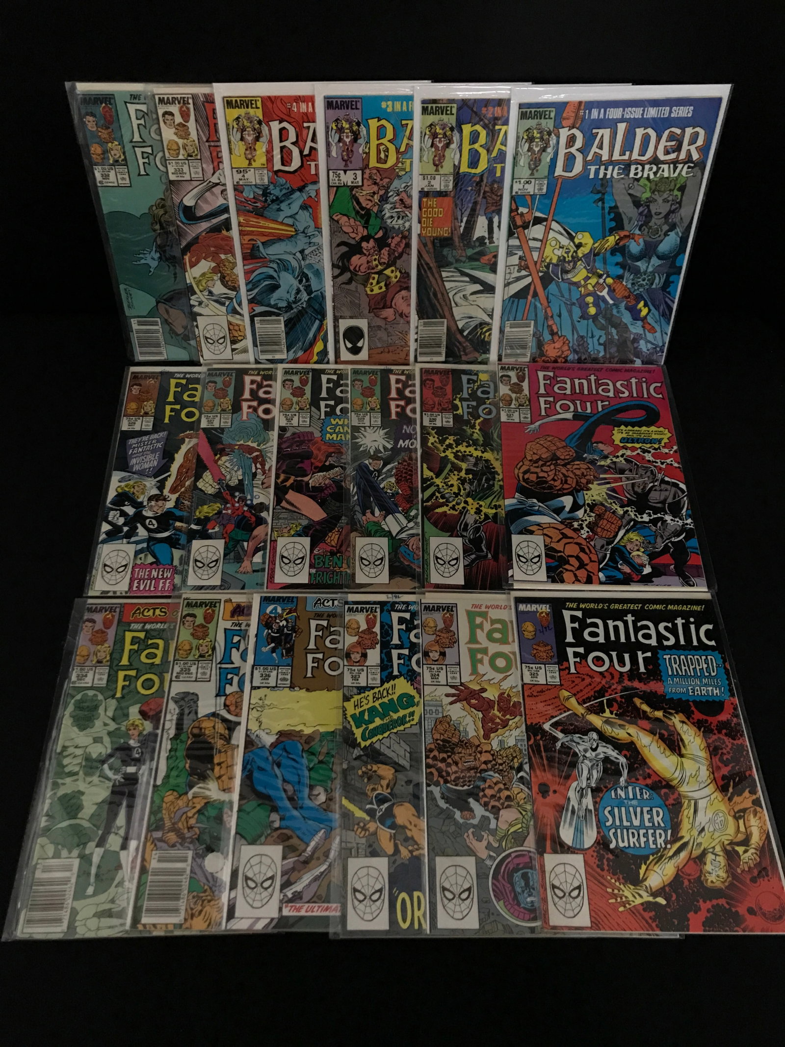 LOT OF MARVEL COMICS INCLUDING BALDER THE BRAVE #1: Prices are in Canadian dollars