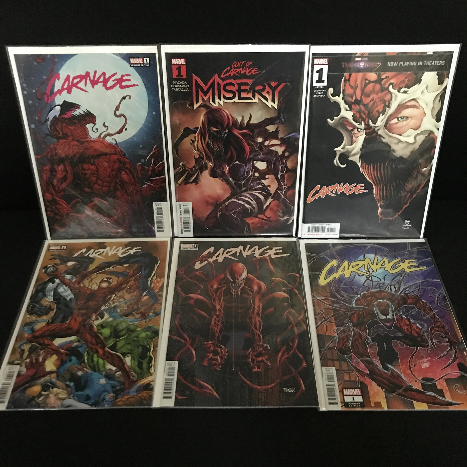 LOT OF 6 CARNAGE $1 COMICS - MARVEL COMICS: Prices are in Canadian dollars