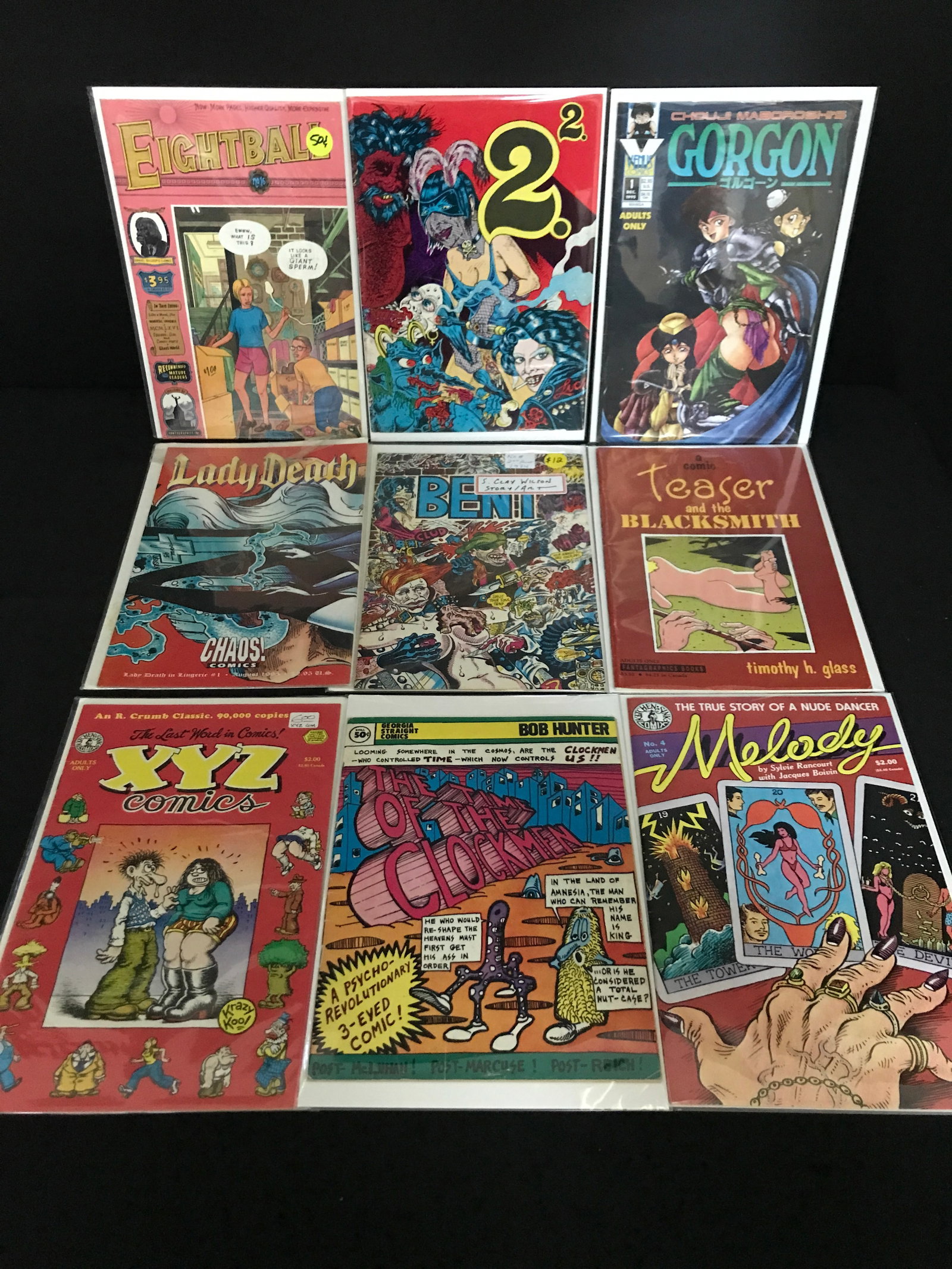 LOT OF 9 MIXED TITLE COMICS - VARIOUS PUBLISHERS: Prices are in Canadian dollars