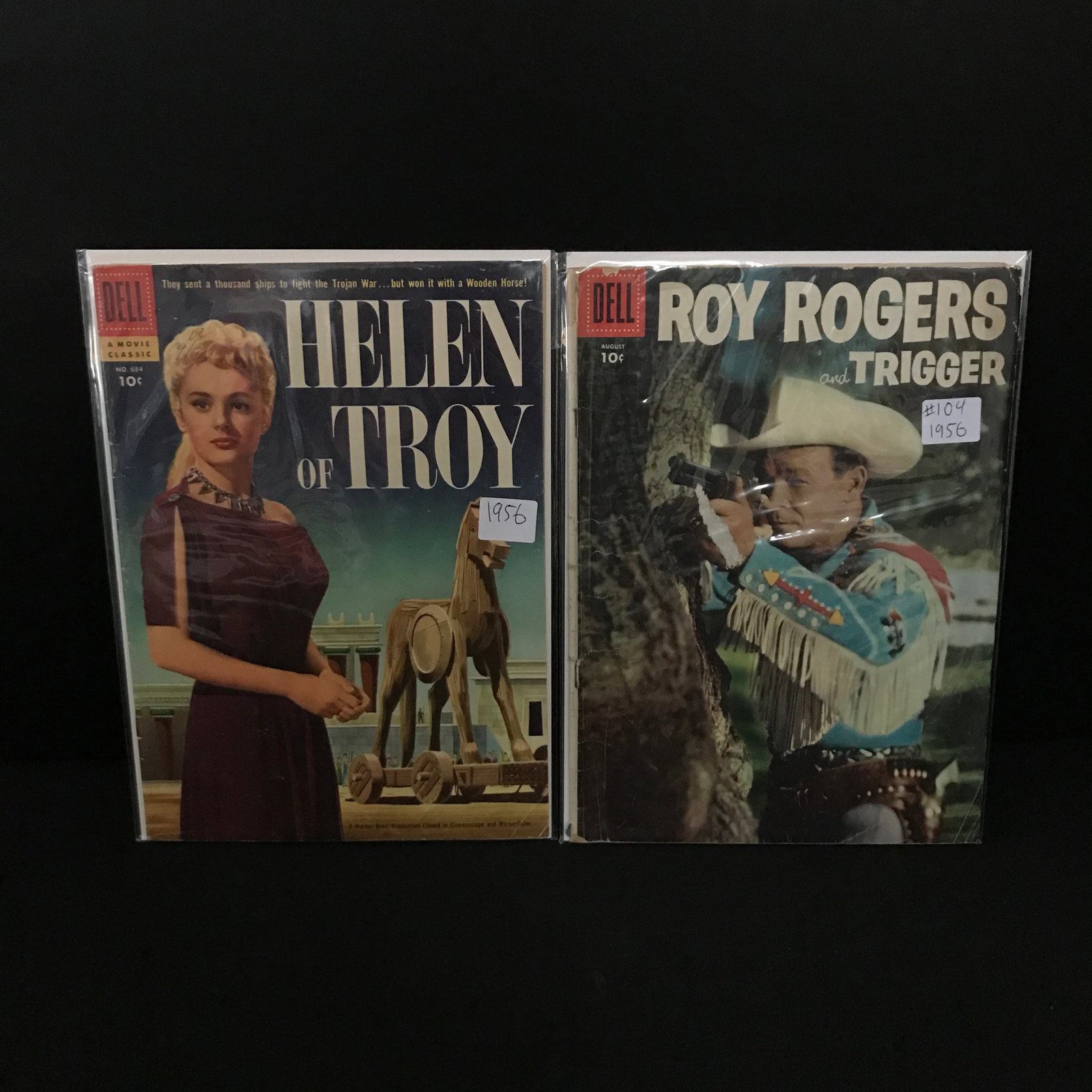 LOT OF 2 MIXED TITLE DELL COMICS (1956): Prices are in Canadian Dollars