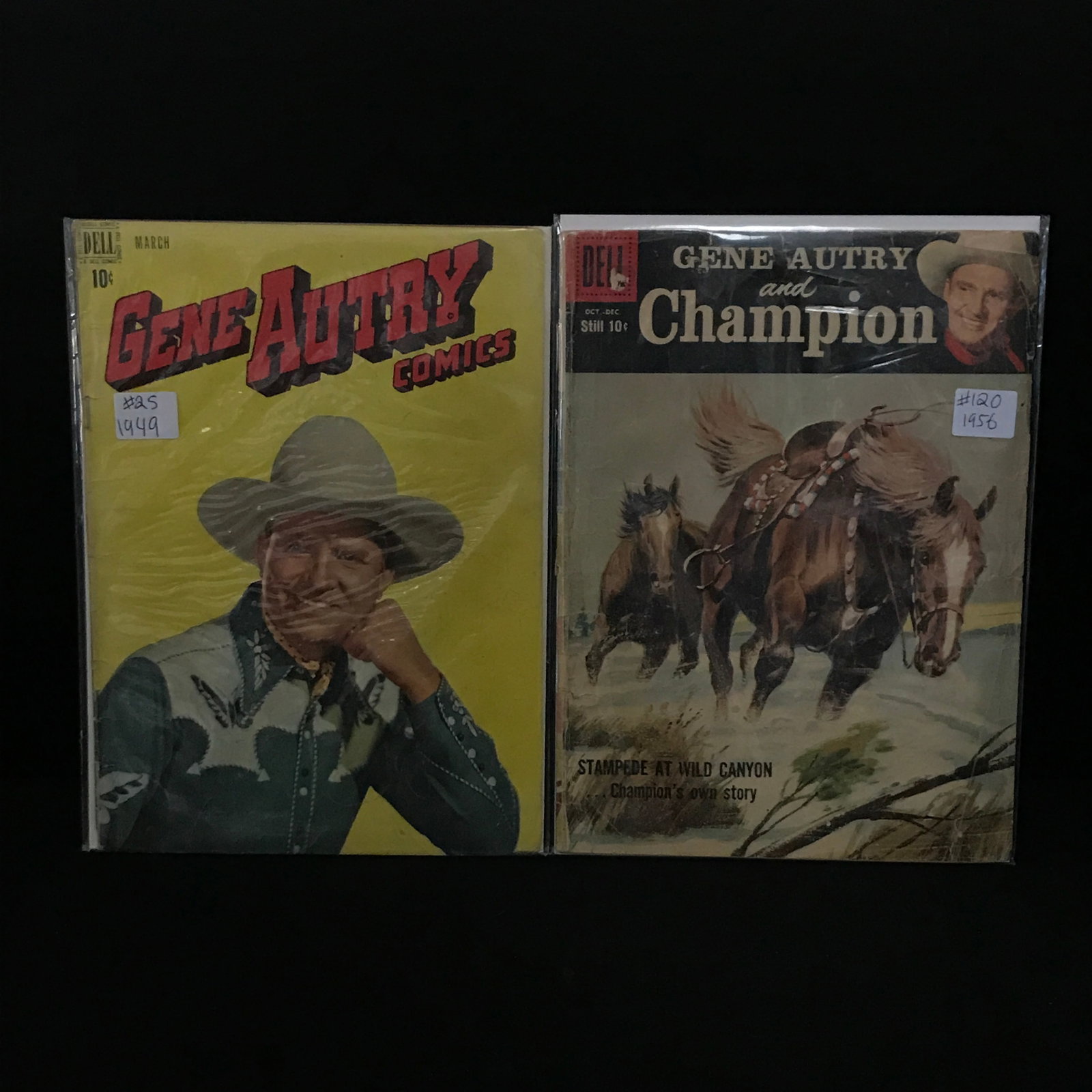 LOT OF 2 MIXED TITLE WESTERN COMICS - DELL COMICS: Prices are in Canadian Dollars