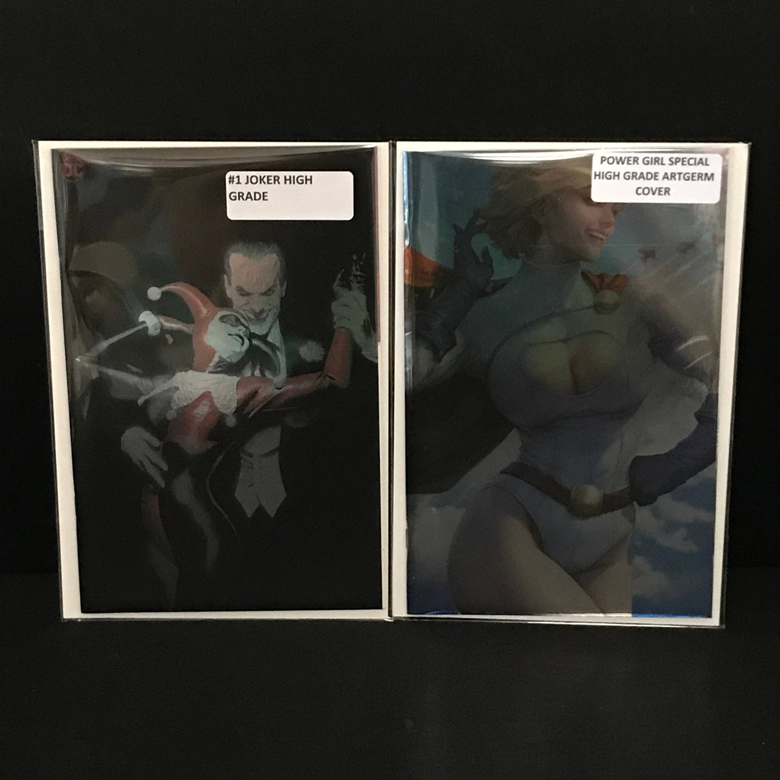 LOT OF 2 DC COMICS - POWERGIRL #1 AND JOKER #1: Prices are in Canadian Dollars
