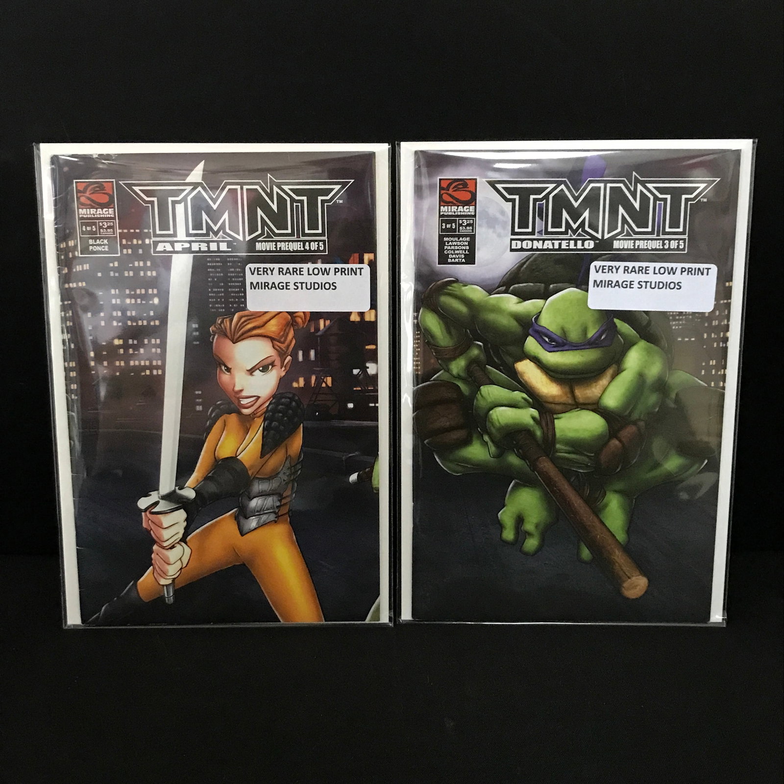 LOT OF 2 TMNT COMICS #3 - #4 OF A 5 SERIES RUN - MIRAGE PUBLISHING (1 of 1)