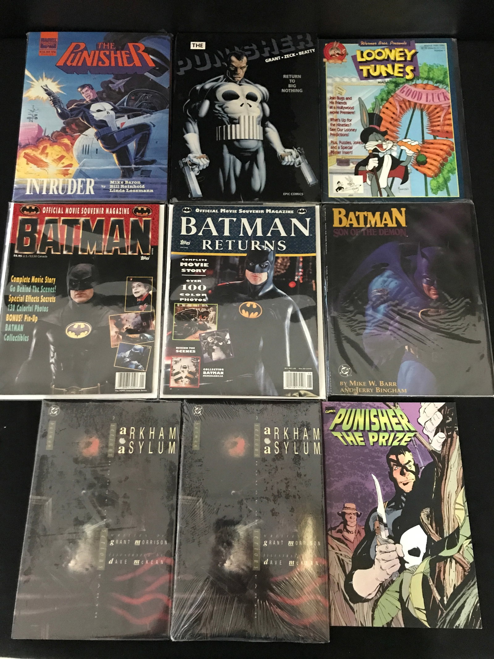 LOT OF 9 MIXED TITLE COMICS - MARVEL & DC: Prices are in Canadian dollars