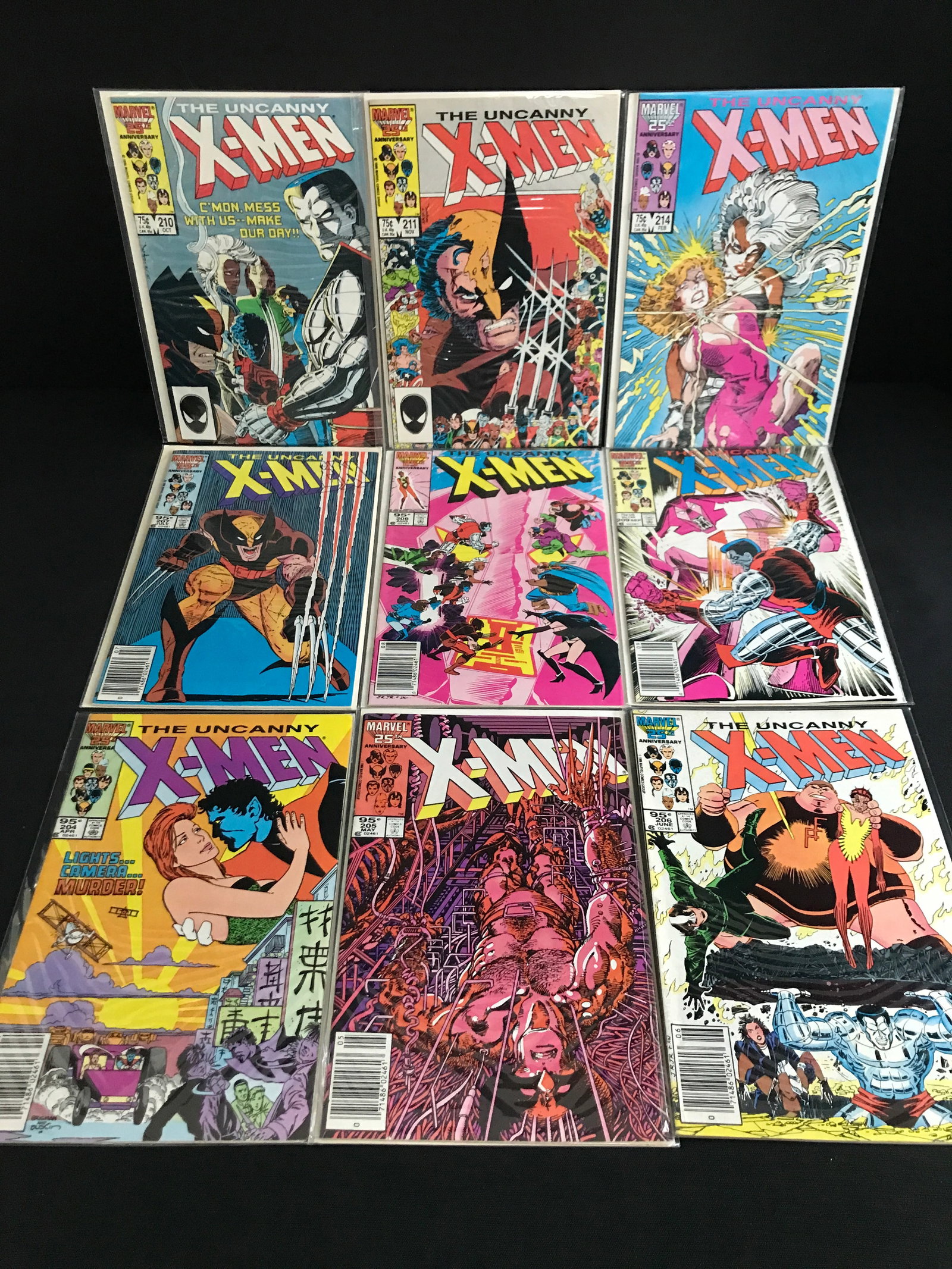 LOT OF 9 UNCANNY X-MEN COMICS - MARVEL COMICS (1 of 1)