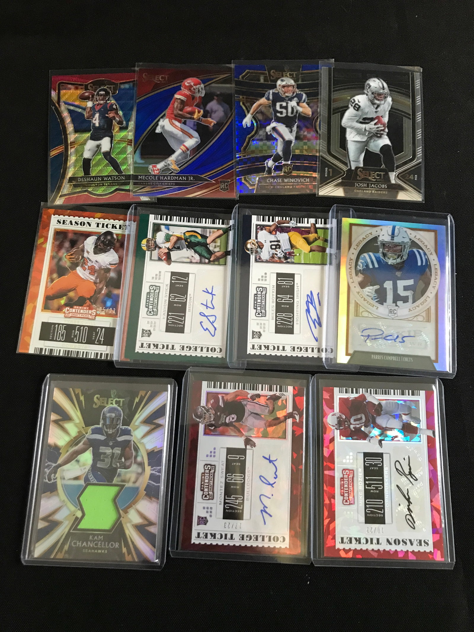 LOT OF 11 NFL TRADING CARDS - INCLUDING SIGNED AND ROOKIES (1 of 1)