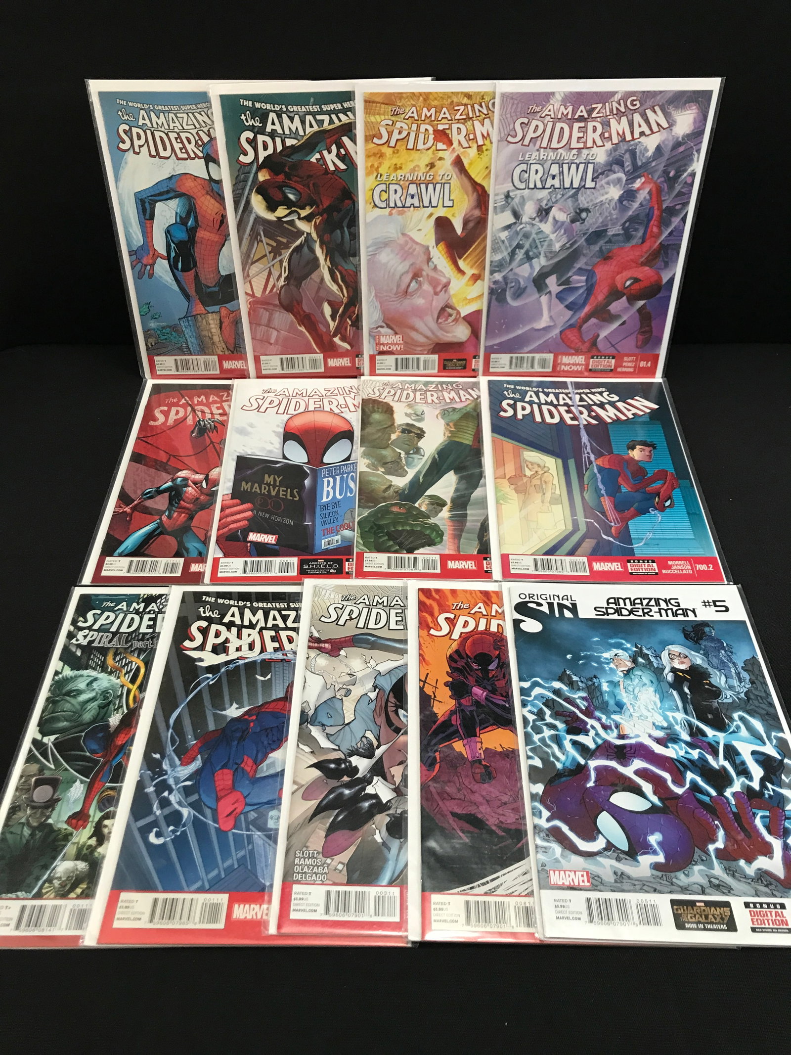 LOT OF 12 AMAZING SPIDERMAN COMICS - MARVEL COMICS: Prices are in Canadian dollars