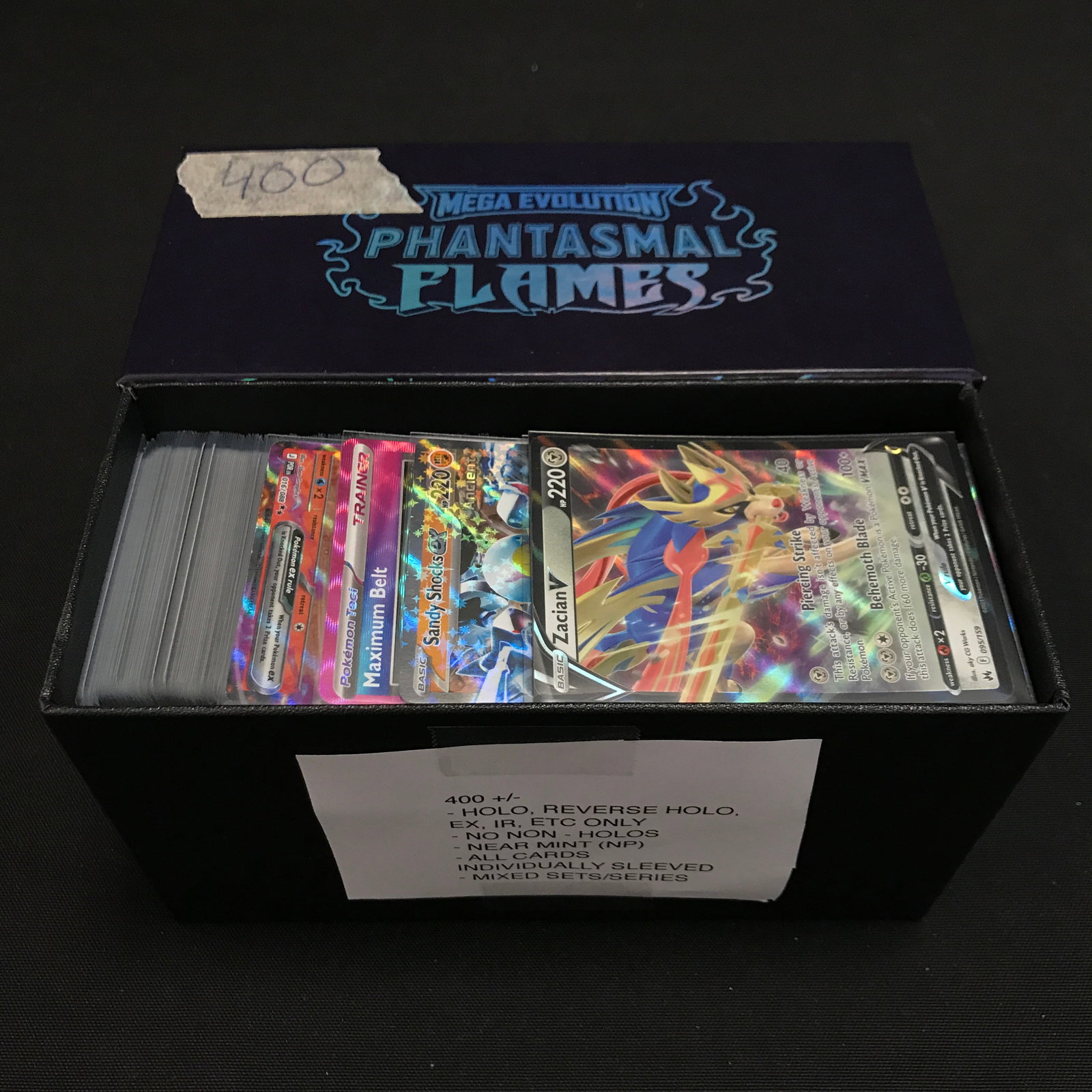 LOT OF APPROX 400 POKEMON TCG TRADING CARDS - HOLO, REVERSE HOLO. EX, IR ETC ONLY: Prices are in Canadian dollars