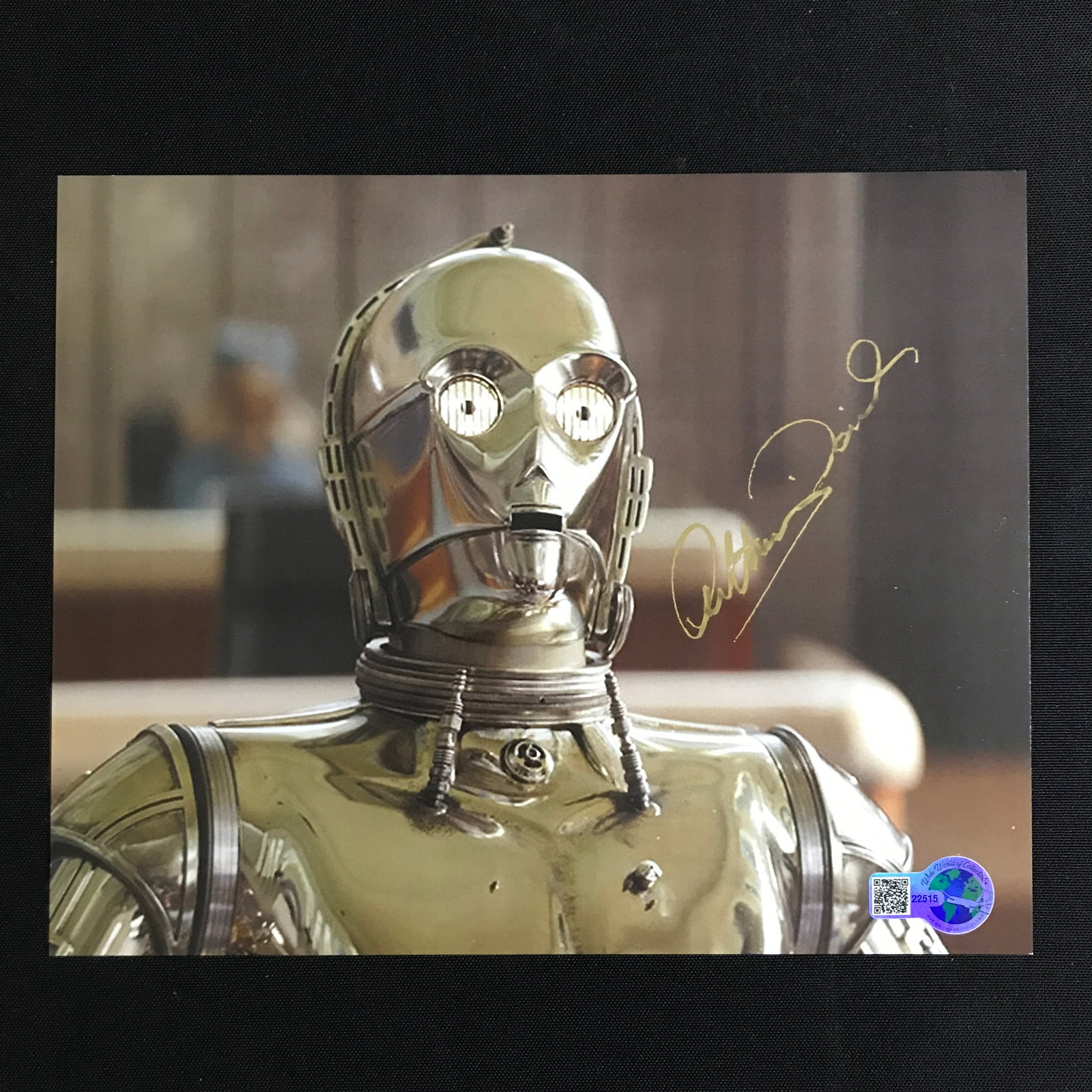 ANTHONY DANIELS SIGNED C3P0 STAR WARS 8X10 - WWOC COA: Prices are in Canadian dollars