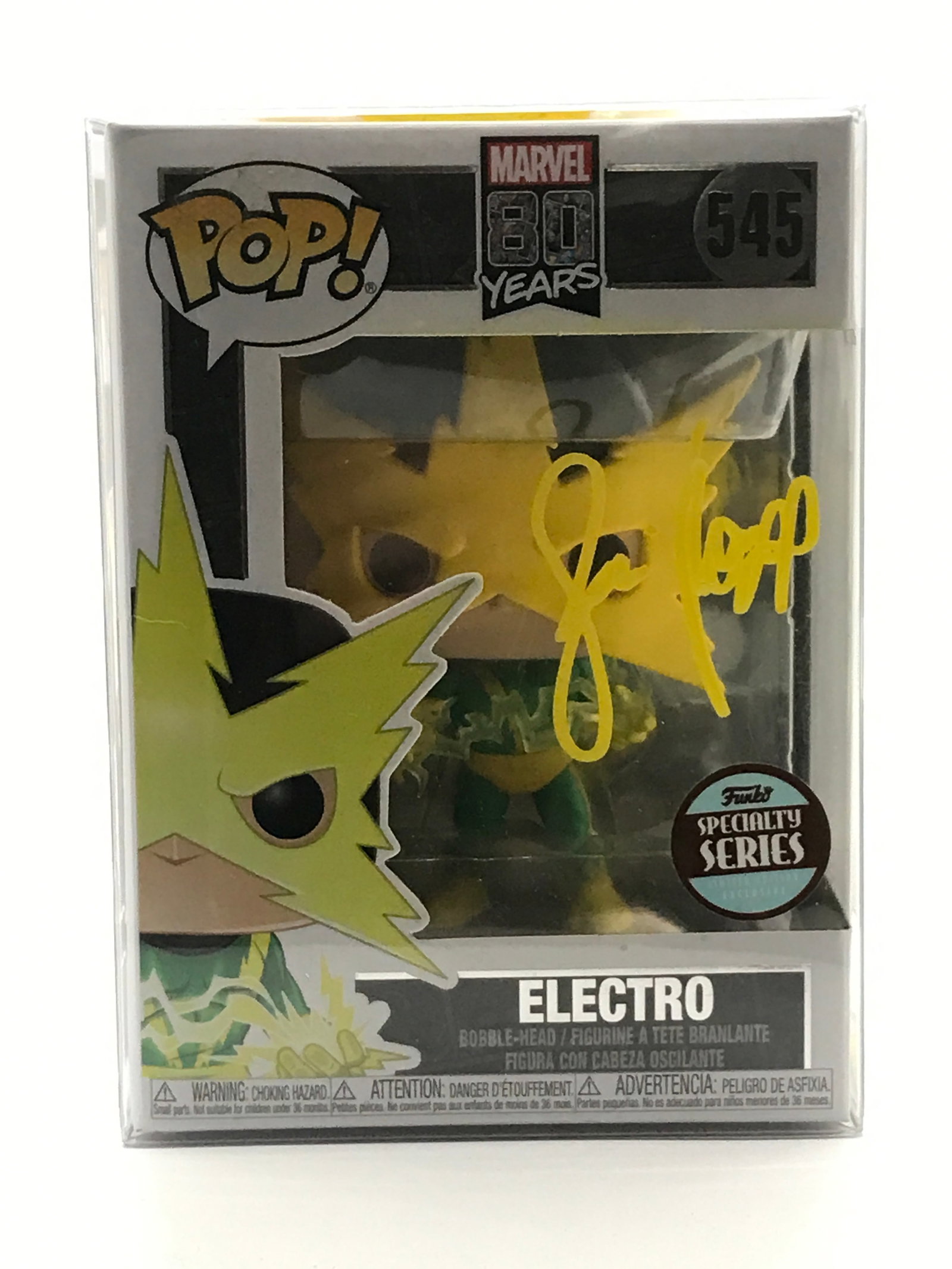 JAMIE FOXX SIGNED ELECTRO SPIDERMAN FUNKO POP - KB COA: Prices are in Canadian dollars