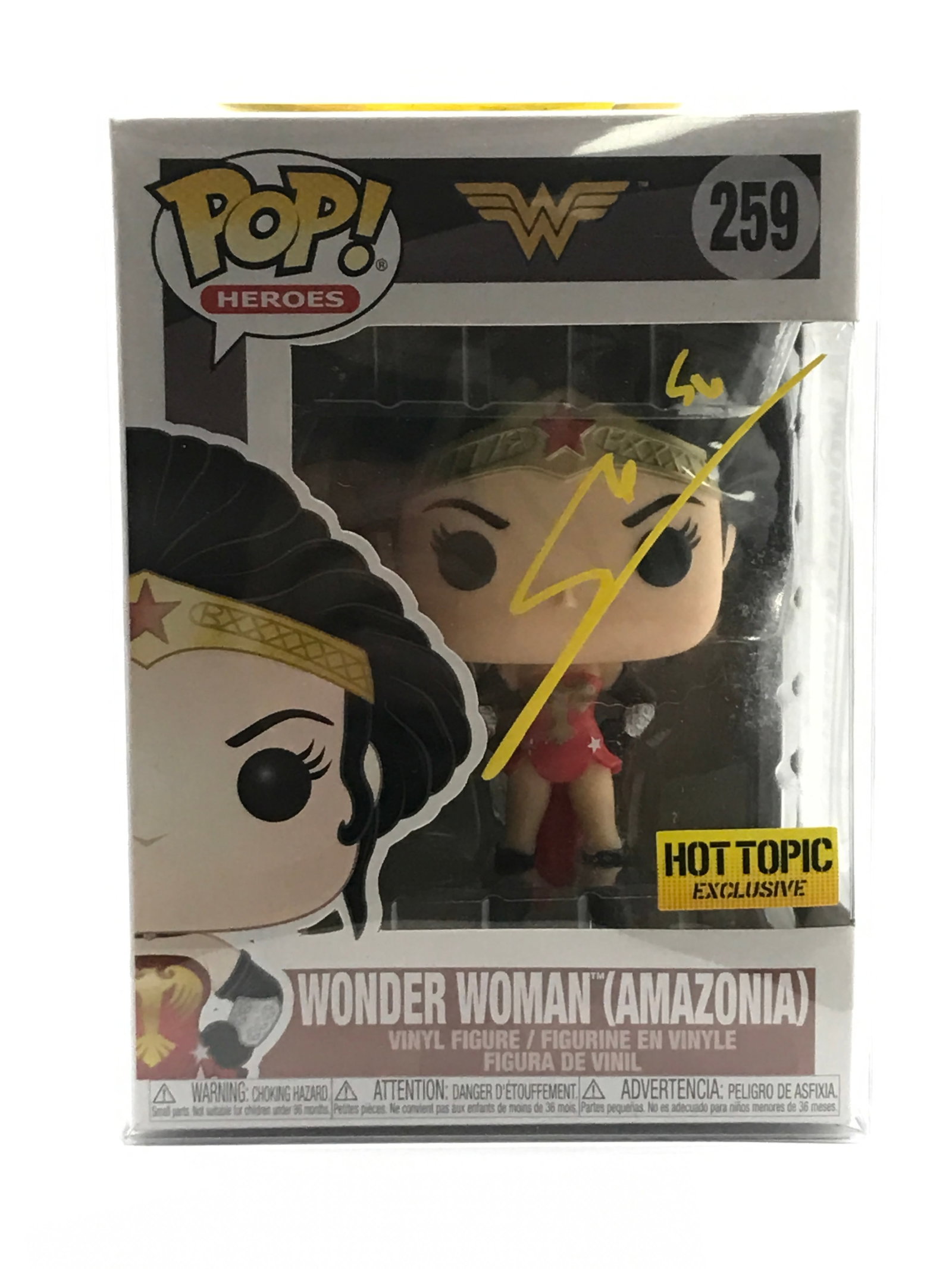 GAL GADOT SIGNED WONDER WOMAN FUNKO POP - KB COA: Prices are in Canadian dollars