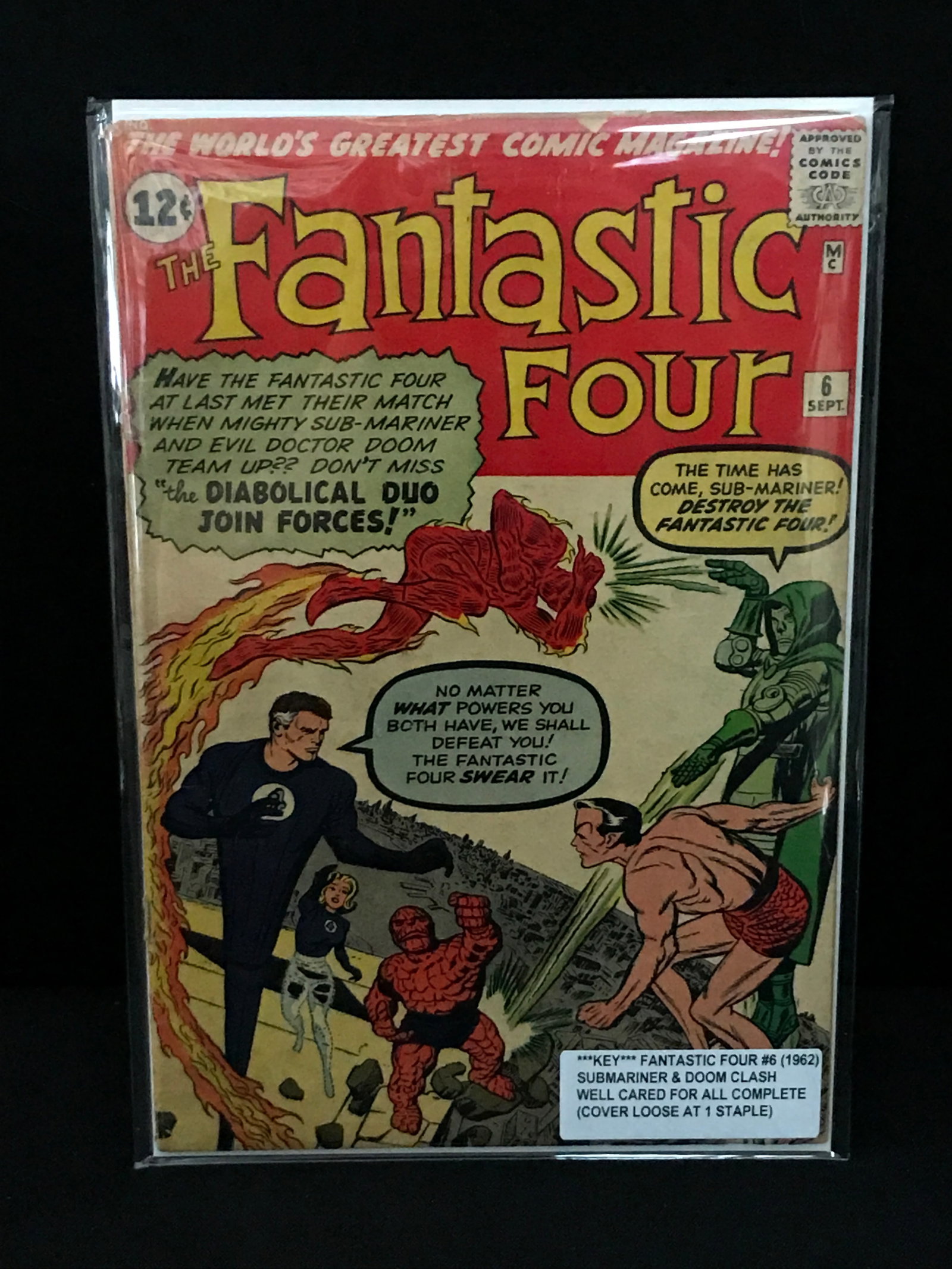 FANTASTIC FOUR #6 (1962) - MARVEL COMICS: Prices are in Canadian dollars