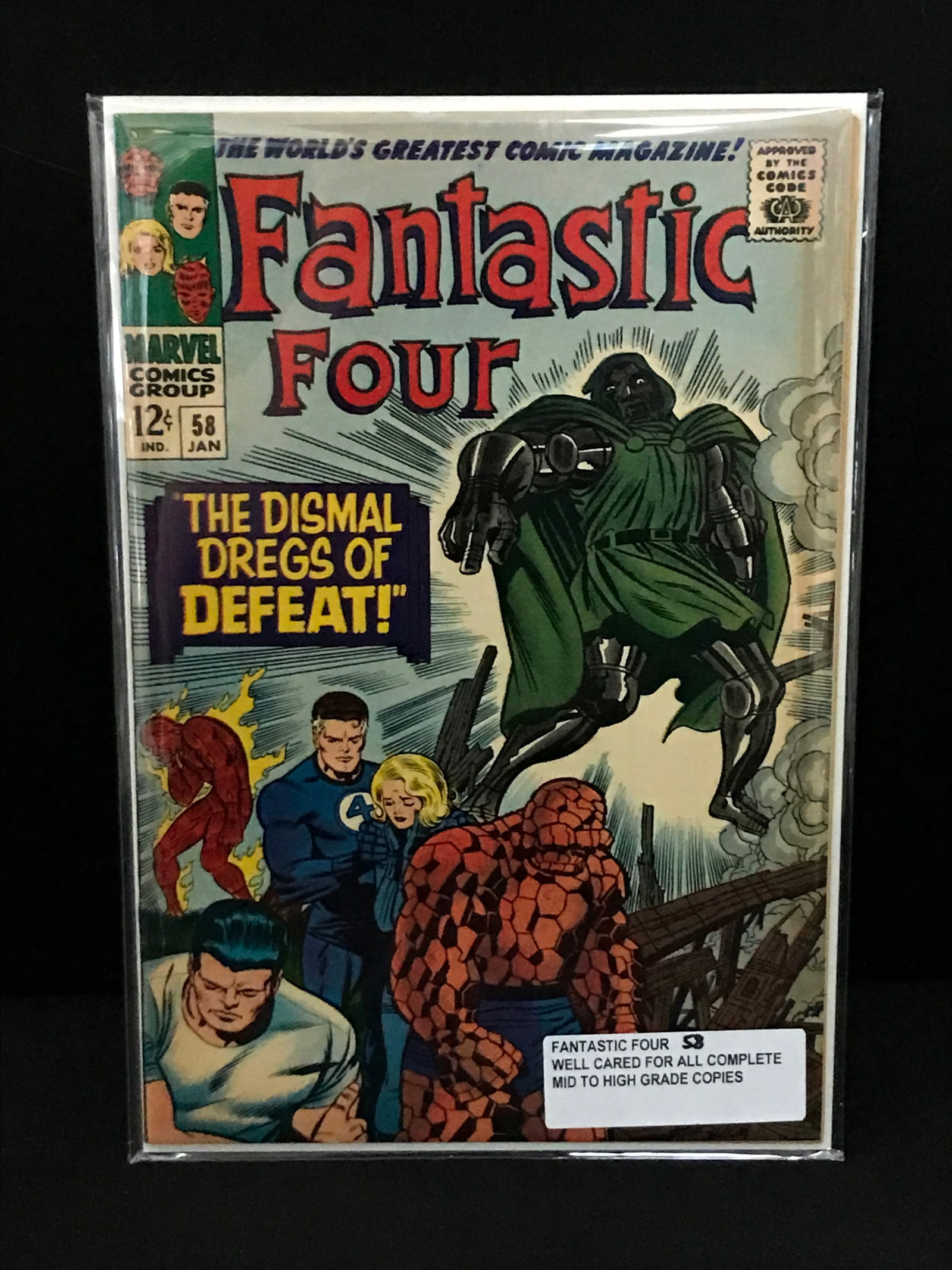 FANTASTIC FOUR #58 - MARVEL COMICS: Prices are in Canadian dollars