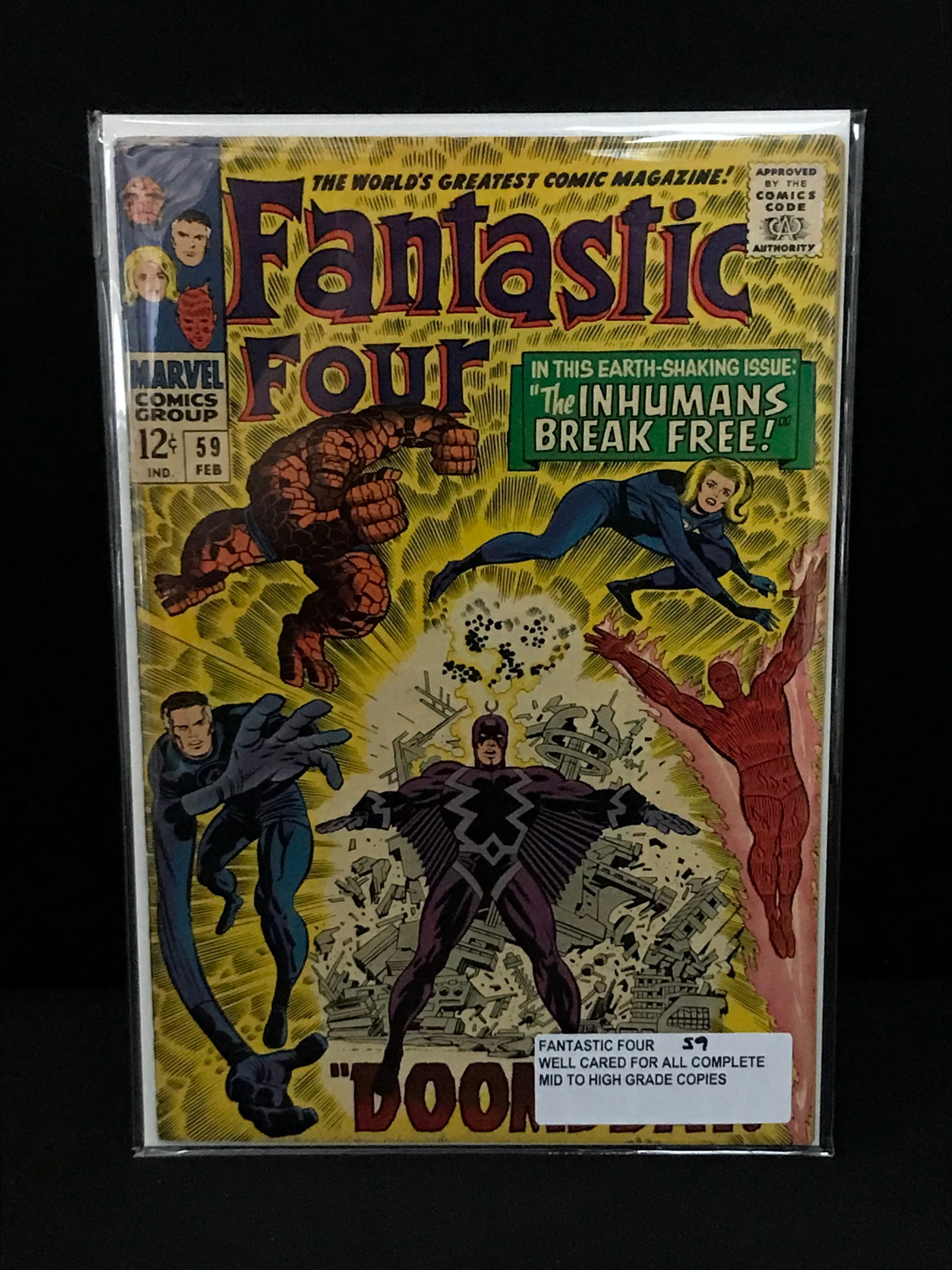 FANTASTIC FOUR #59 - MARVEL COMICS: Prices are in Canadian dollars