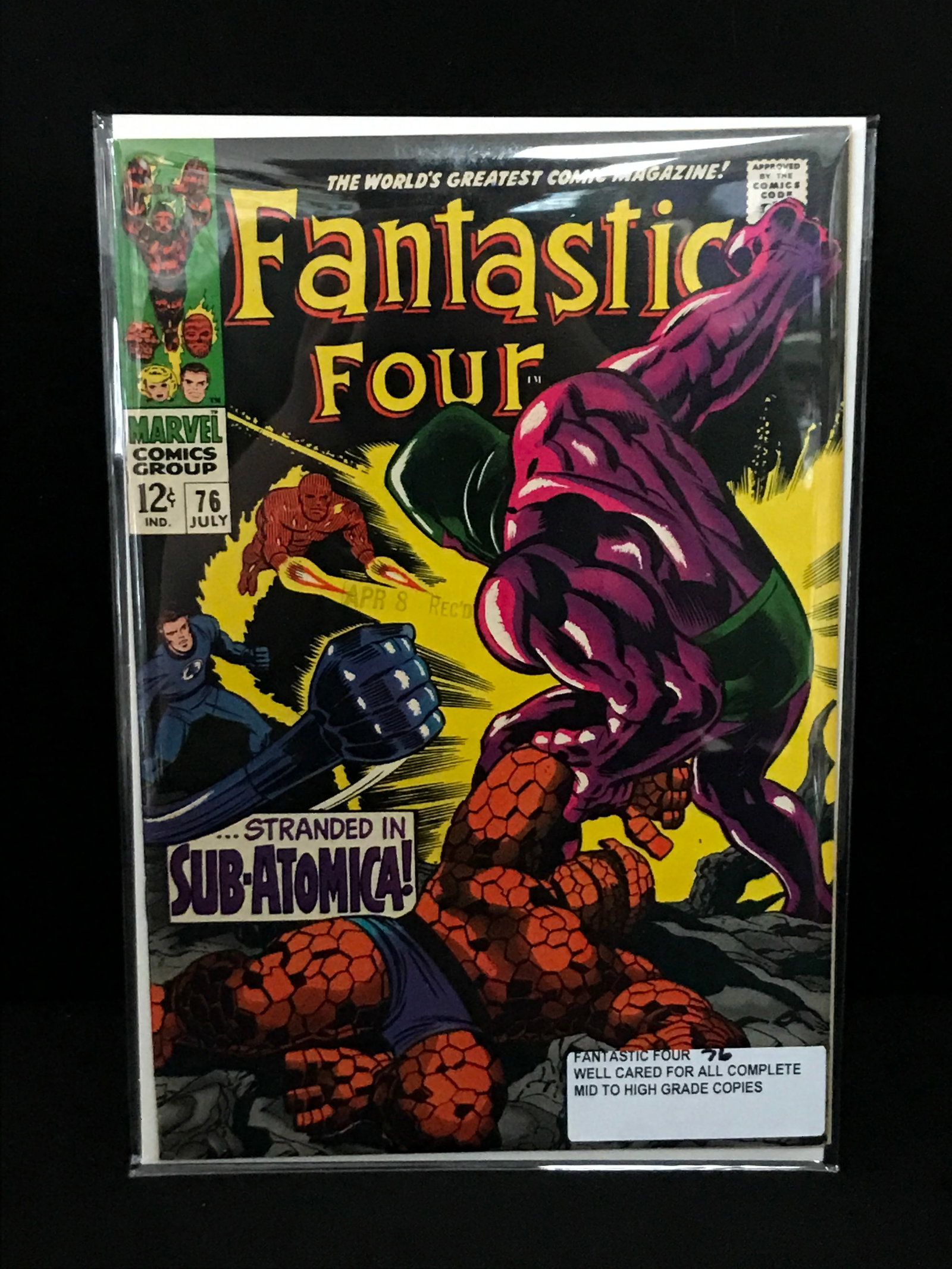 FANTASTIC FOUR #76 - MARVEL COMICS: Prices are in Canadian dollars