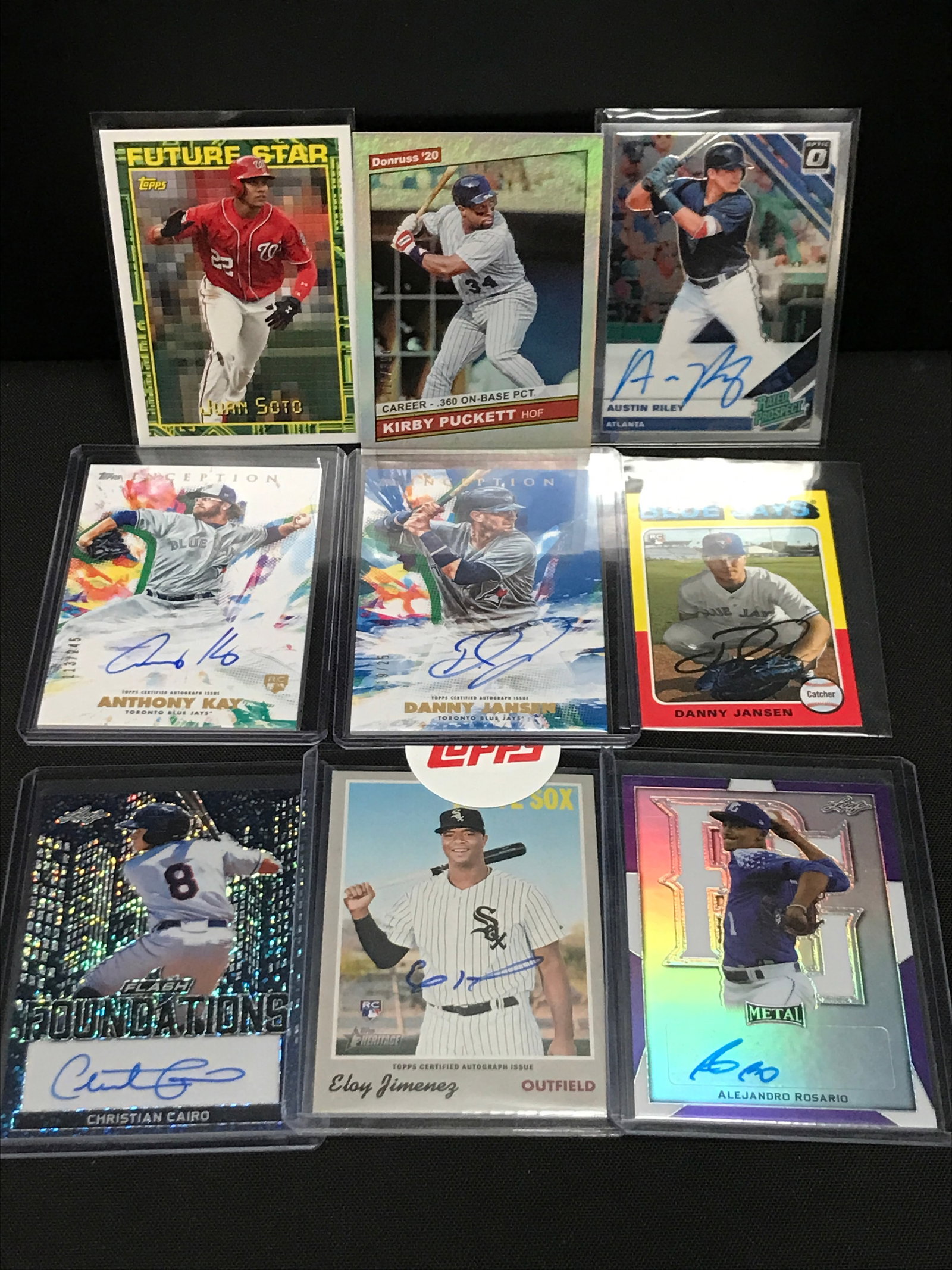 MLB STAR AND SIGNED ROOKIE CARD LOT (1 of 1)