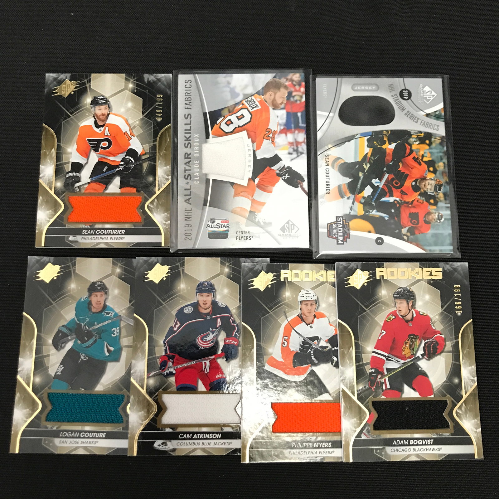 LOT OF 7 PATCH HOCKEY TRADING CARDS: Prices are in Canadian dollars
