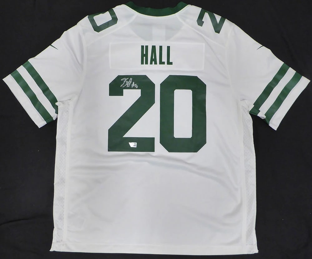BREECE HALL SIGNED FOOTBALL JERSEY - FANATICS COA: Prices are in Canadian dollars