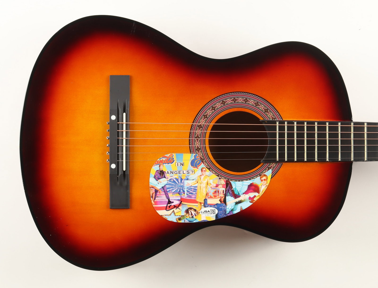 ELTON JOHN SIGNED ACOUSTIC GUITAR - JSA COA: Prices are in Canadian dollars