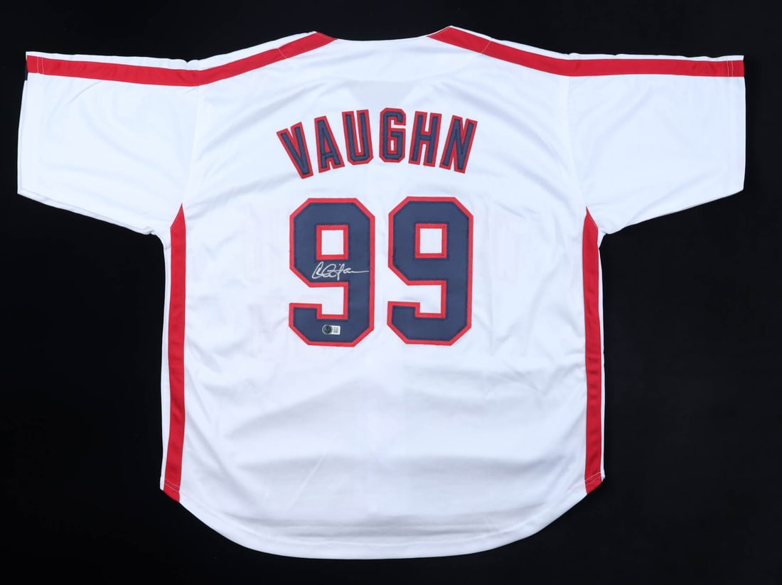 CHARLIE SHEEN SIGNED VAUGHN WILD THING JERSEY - BECKETT COA: Prices are in Canadian dollars