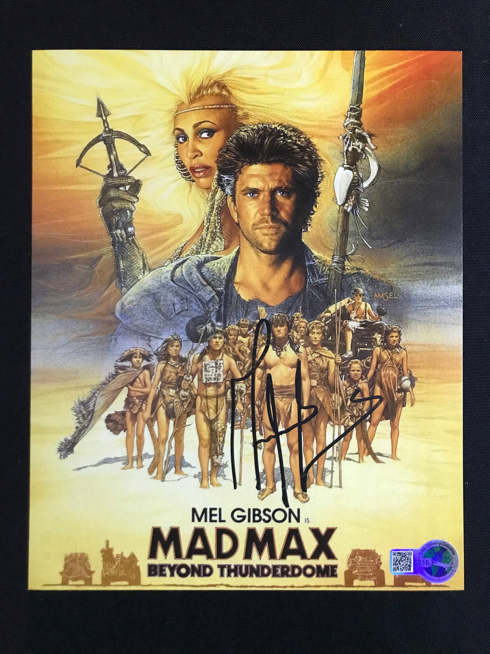MEL GIBSON SIGNED MAD MAX 8X10 - WWOC COA: Prices are in Canadian dollars