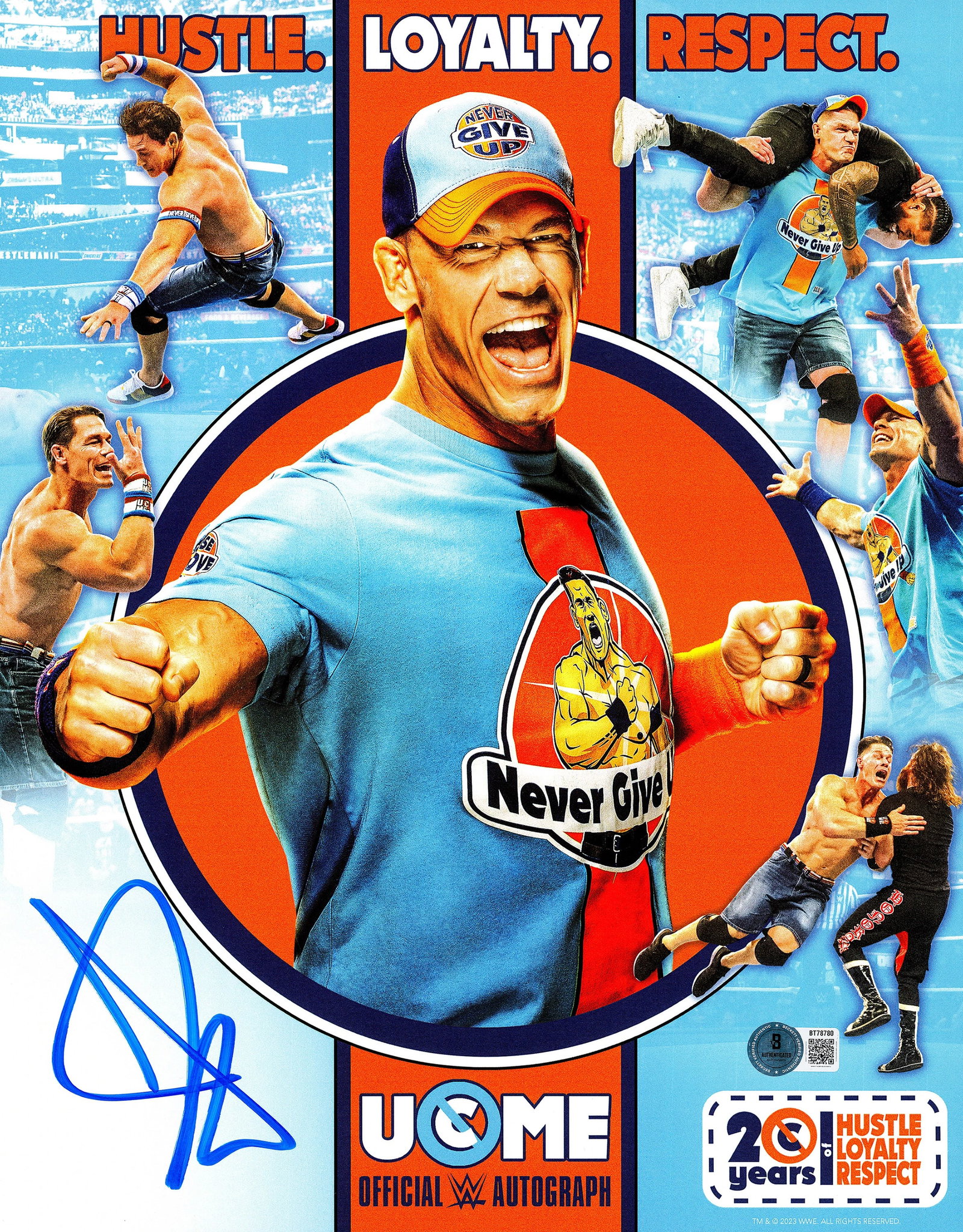 JOHN CENA SIGNED 8X10 - BECKETT COA: Prices are in Canadian dollars
