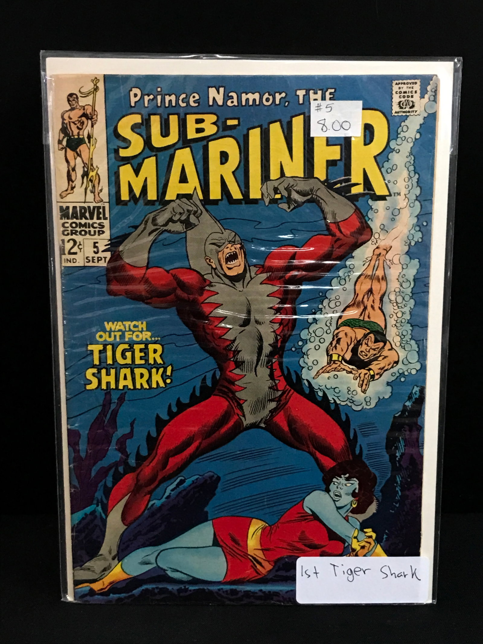 SUB-MARINER #5 1ST TIGER SHARK - MARVEL COMICS: Prices are in Canadian dollars