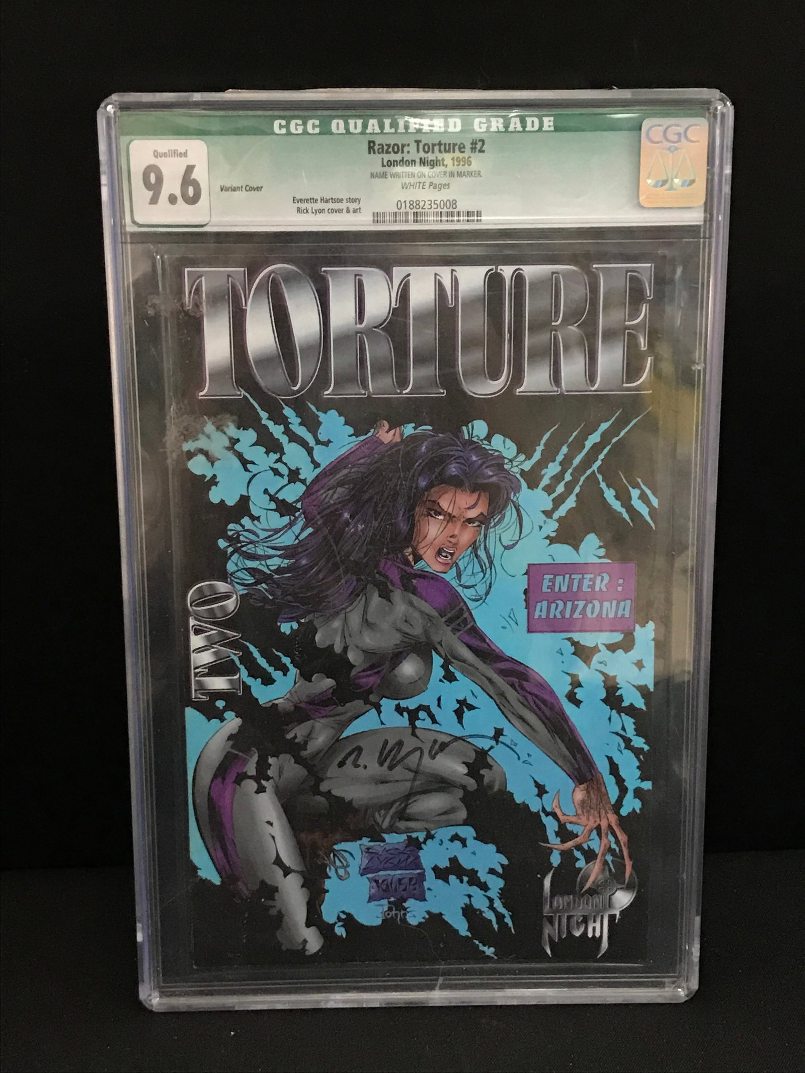 RAZOR: TORTURE #2 LONDON KNIGHT 1996 - CGC GRADE 9.6: Prices are in Canadian dollars