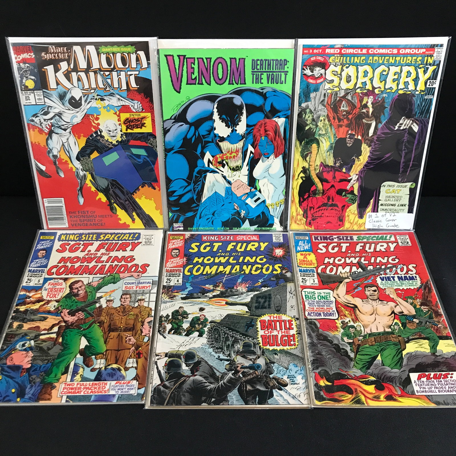 LOT OF 6 MIXED TITLE COMICS - MOSTLY MARVEL: Prices are in Canadian dollars