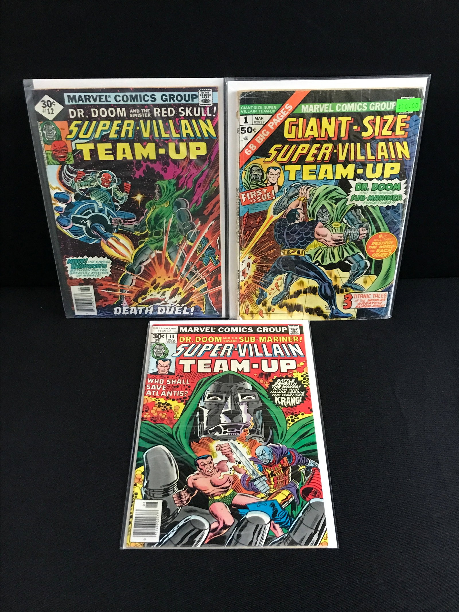 LOT OF 3 SUPER VILLAIN TEAM UP COMICS - MARVEL COMICS: Prices are in Canadian dollars
