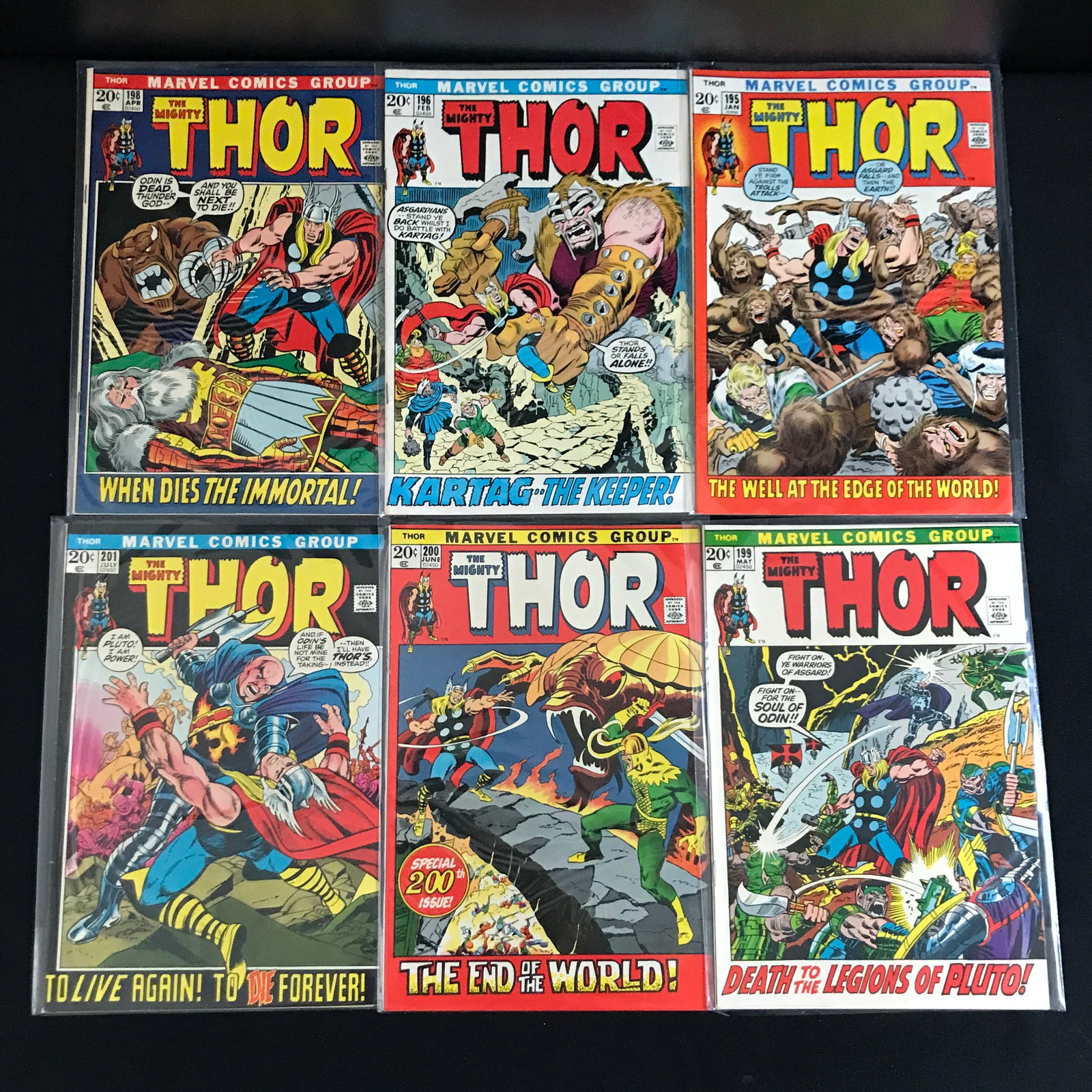 LOT OF 6 THE MIGHTY THOR COMICS - MARVEL COMICS: Prices are in Canadian dollars