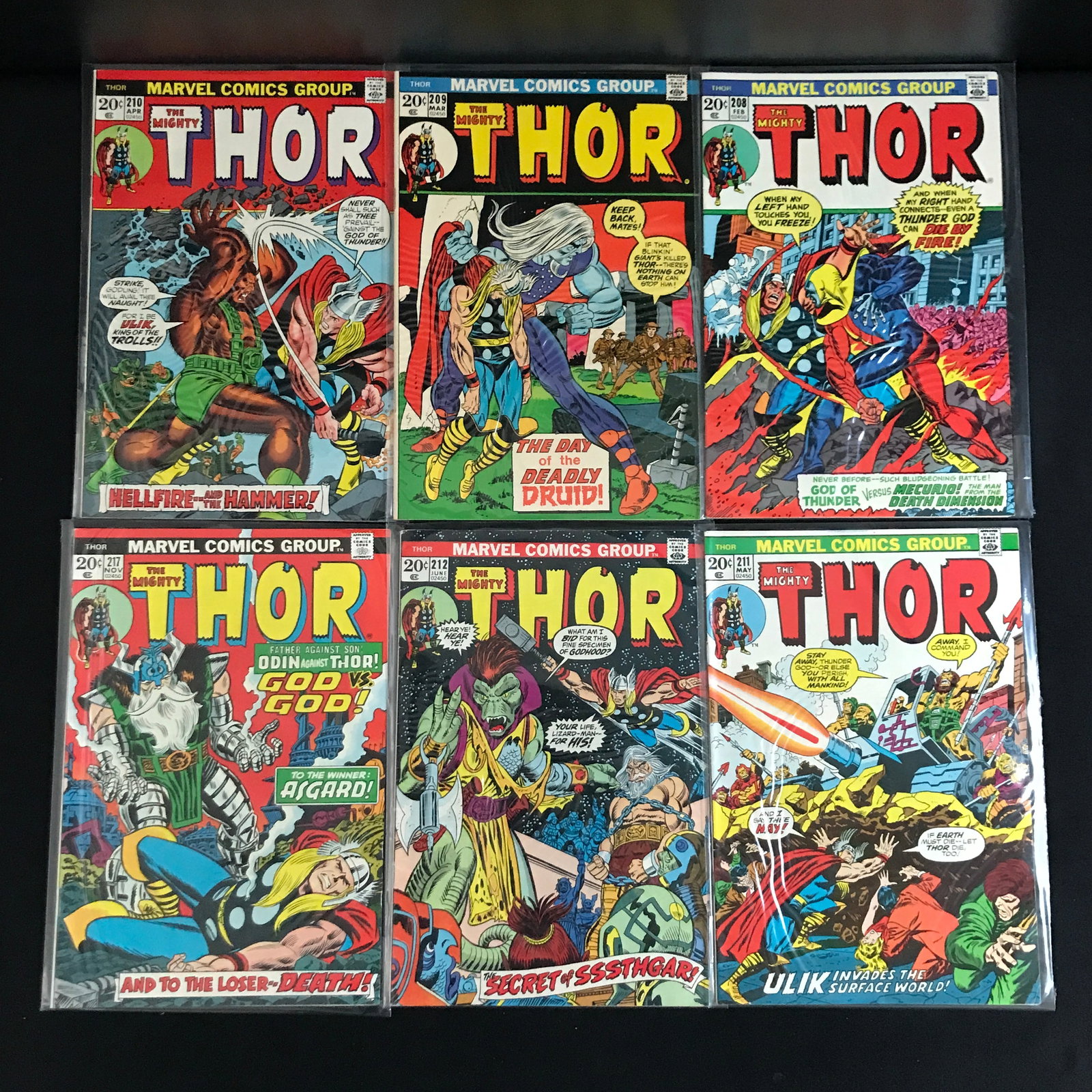LOT OF 6 THE MIGHTY THOR COMICS - MARVEL COMICS: Prices are in Canadian dollars