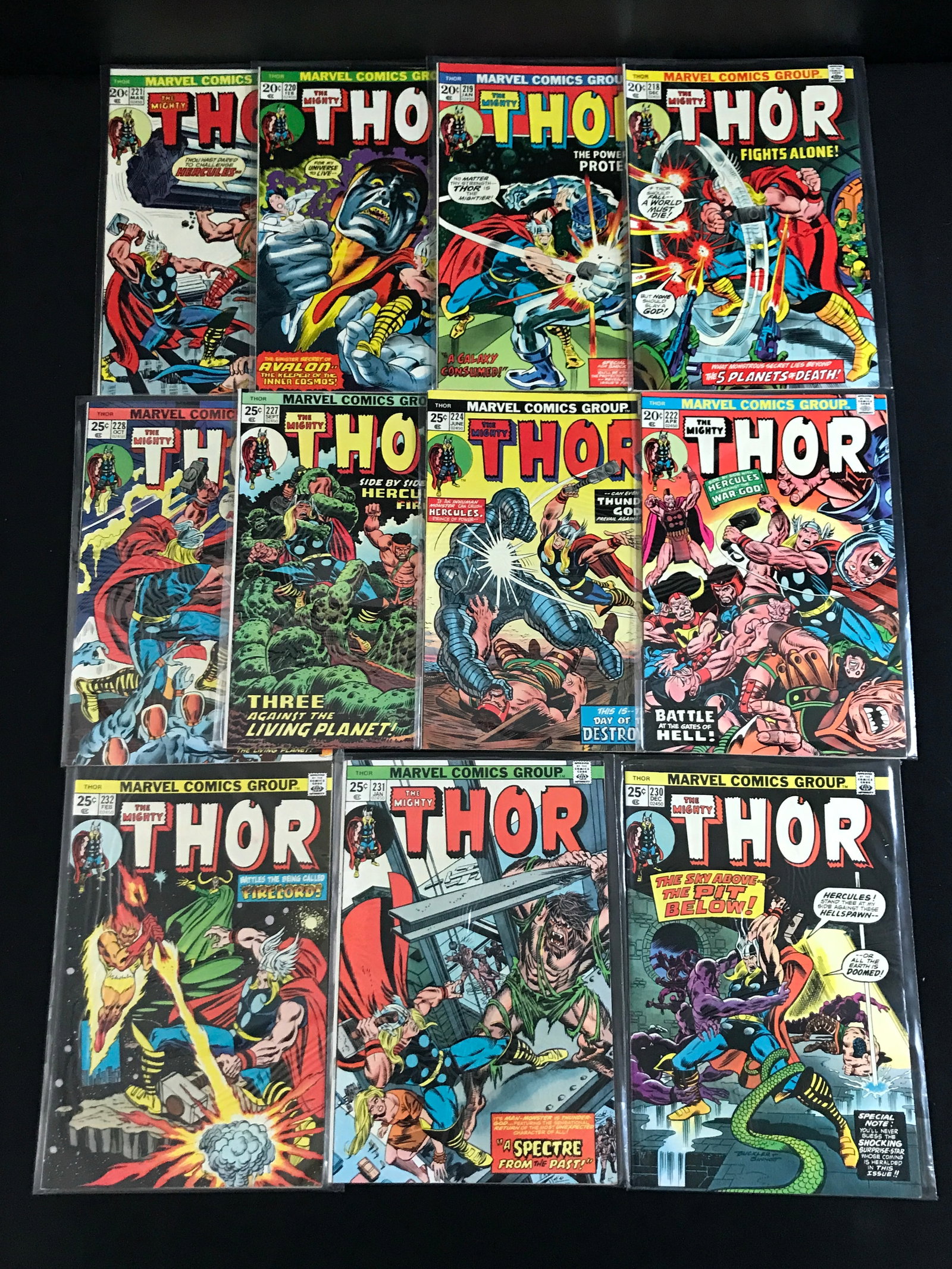 LOT OF 11 THE MIGHTY THOR COMICS - MARVEL COMICS (1 of 1)
