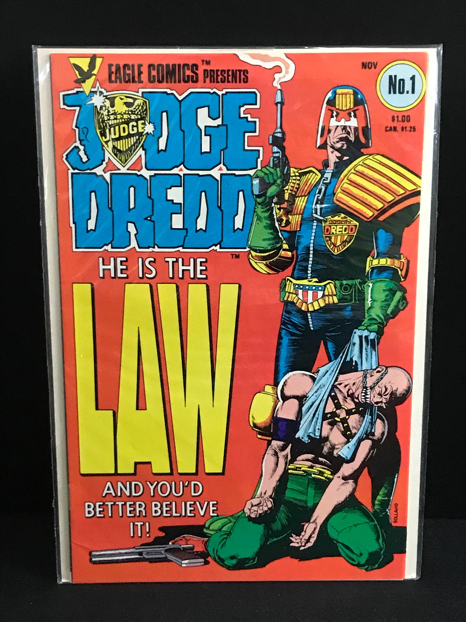 JUDGE DREDD #1 - EAGLE COMICS: Prices are in Canadian dollars