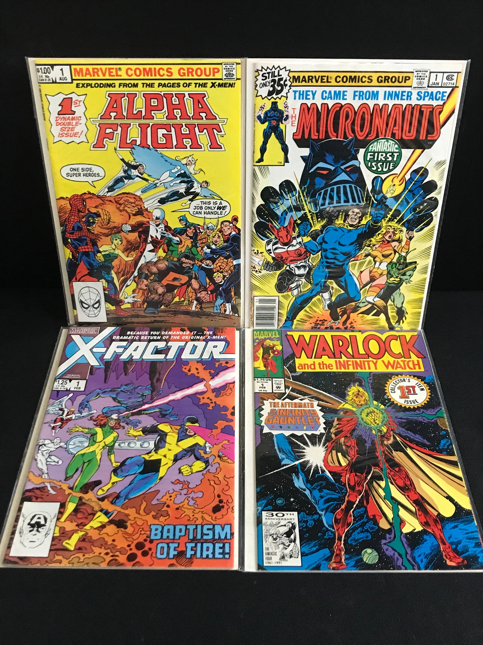 LOT OF 4 X #1 - MARVEL COMICS: Prices are in Canadian dollars