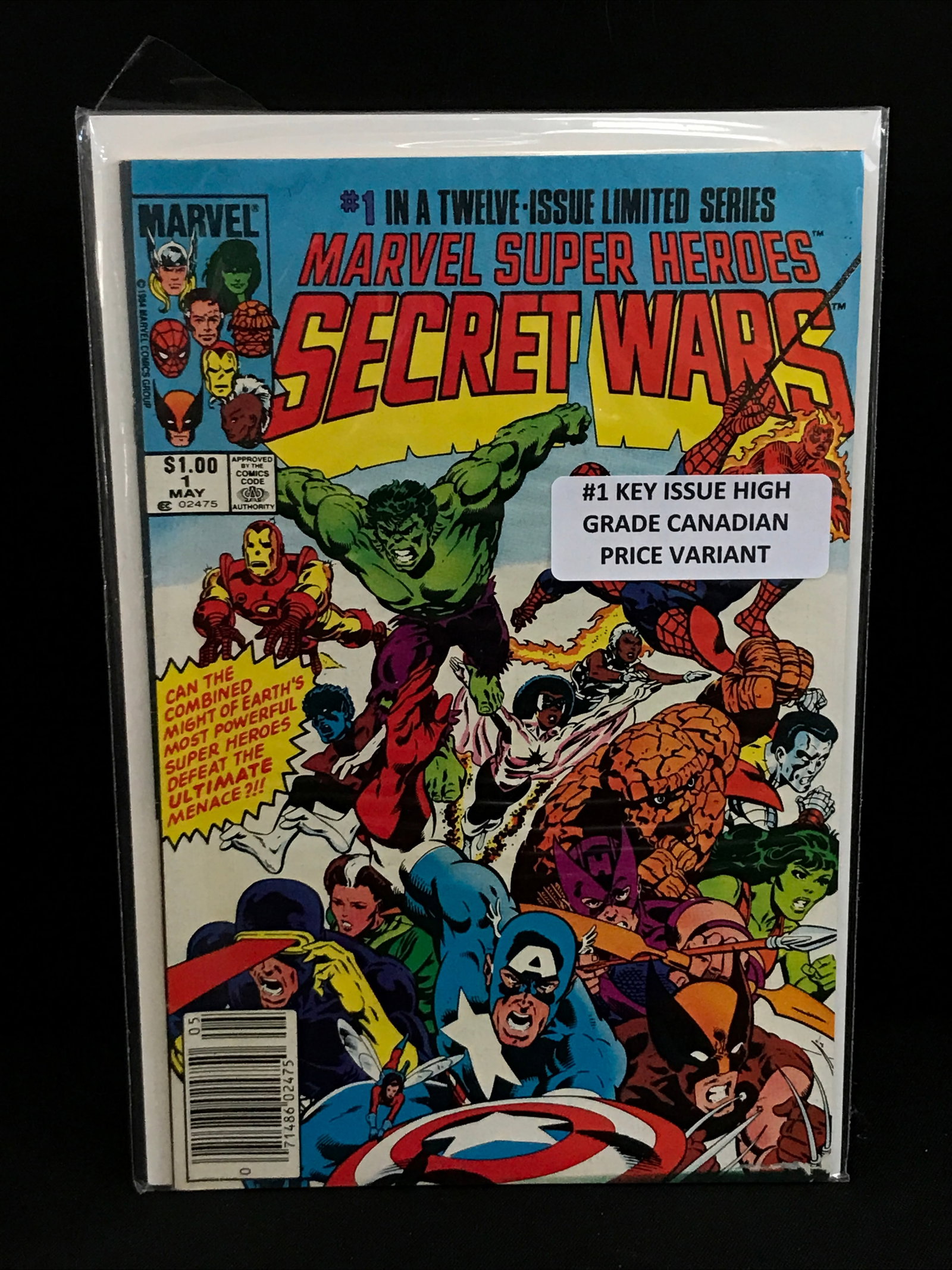 MARVEL SUPER HEROES SECRET WARS #1 CPV - MARVEL COMICS: Prices are in Canadian dollars