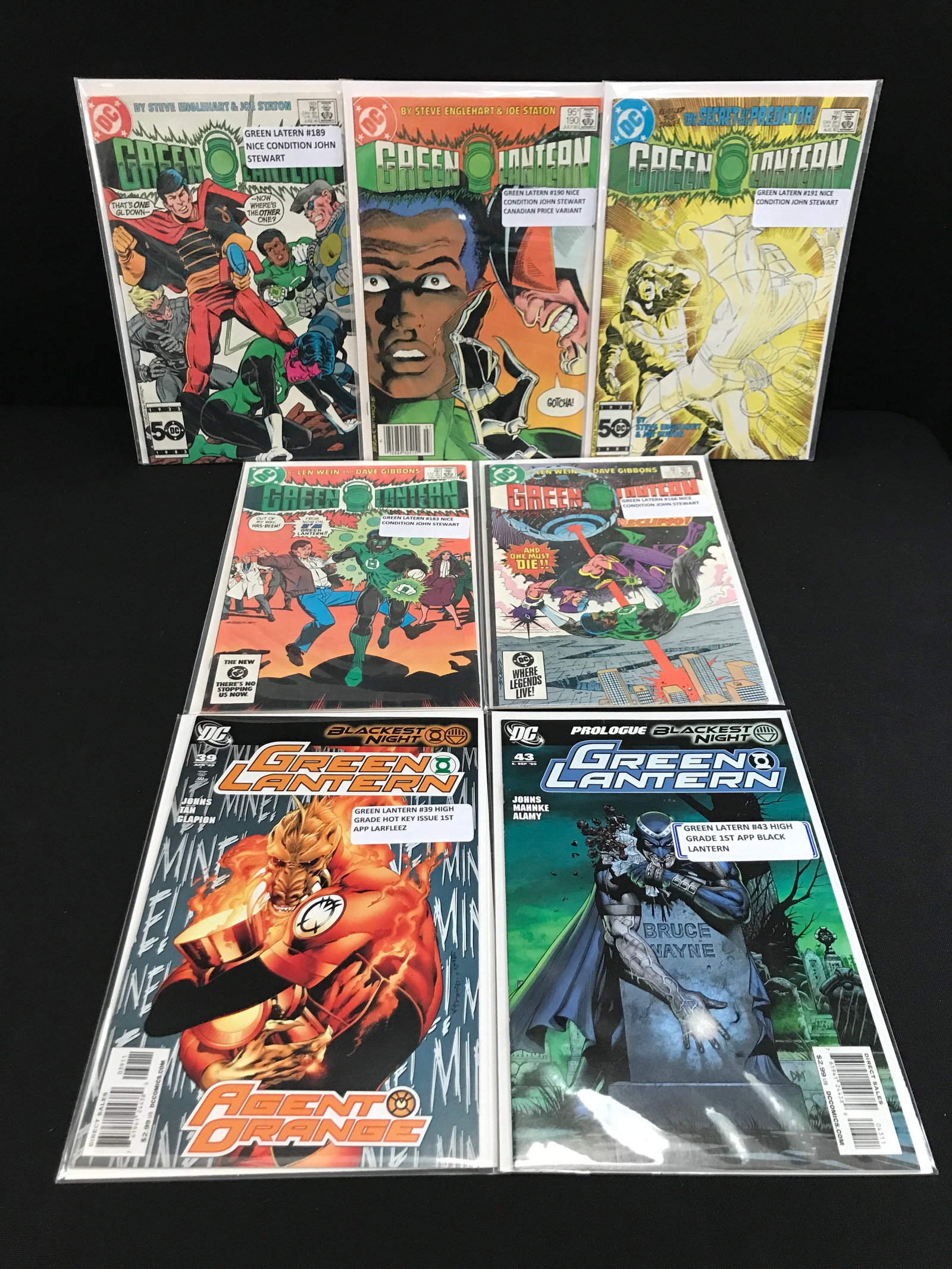 LOT OF 7 GREEN LANTERN COMICS - DC COMICS (1 of 1)