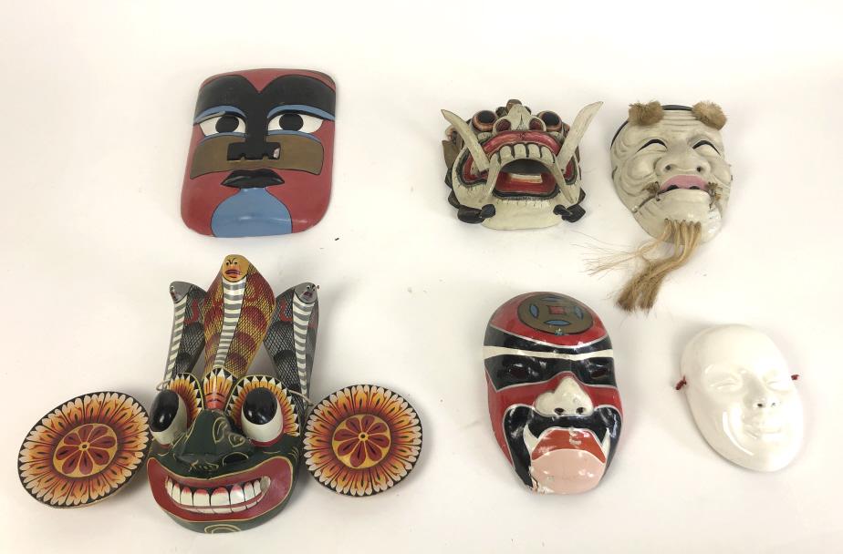 Group of 6 masks (1 of 17)