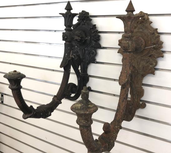 Two metal wall sconces (1 of 10)