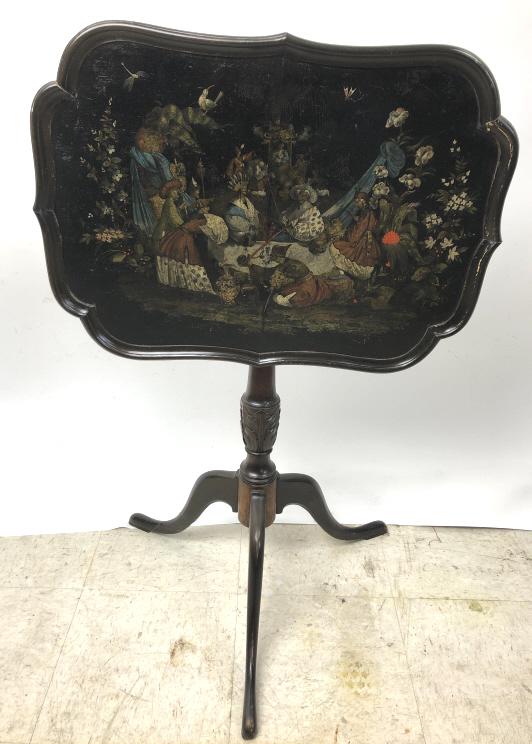 Queen Anne style tilt top table (1 of 6)