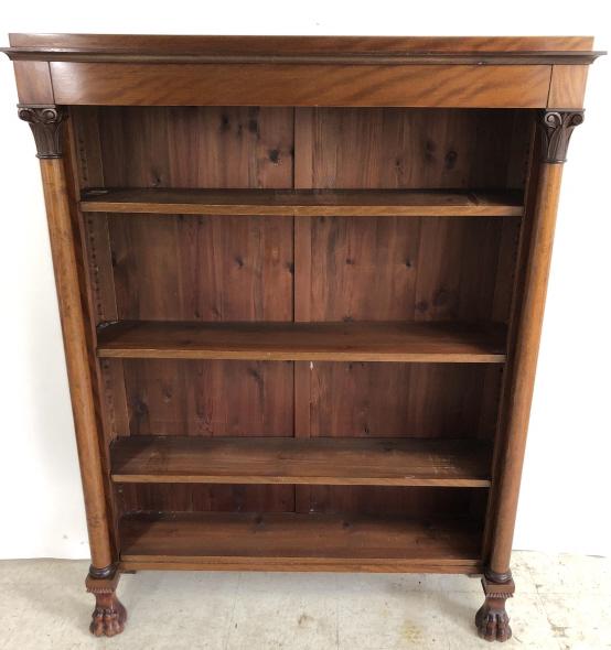 Empire style mahogany bookcase (1 of 7)