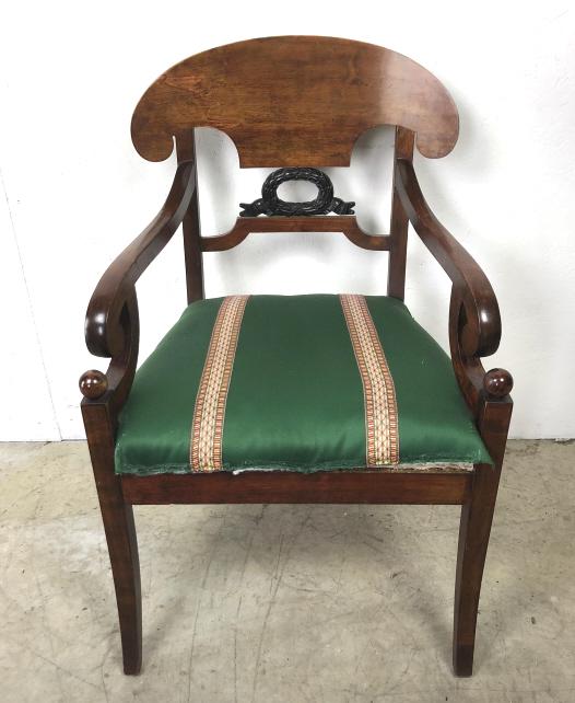 Biedermeier stained maple armchair (1 of 5)