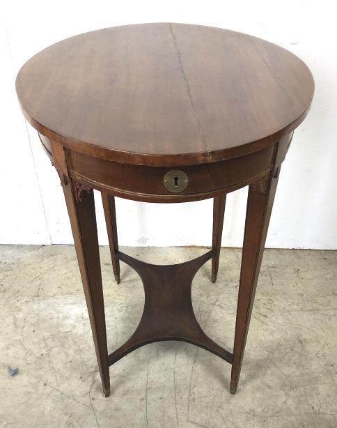 Swedish mahogany one-drawer side table (1 of 5)