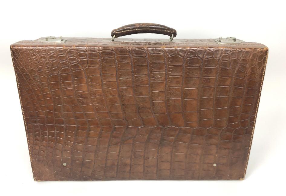 Crocodile skin suit case (1 of 6)